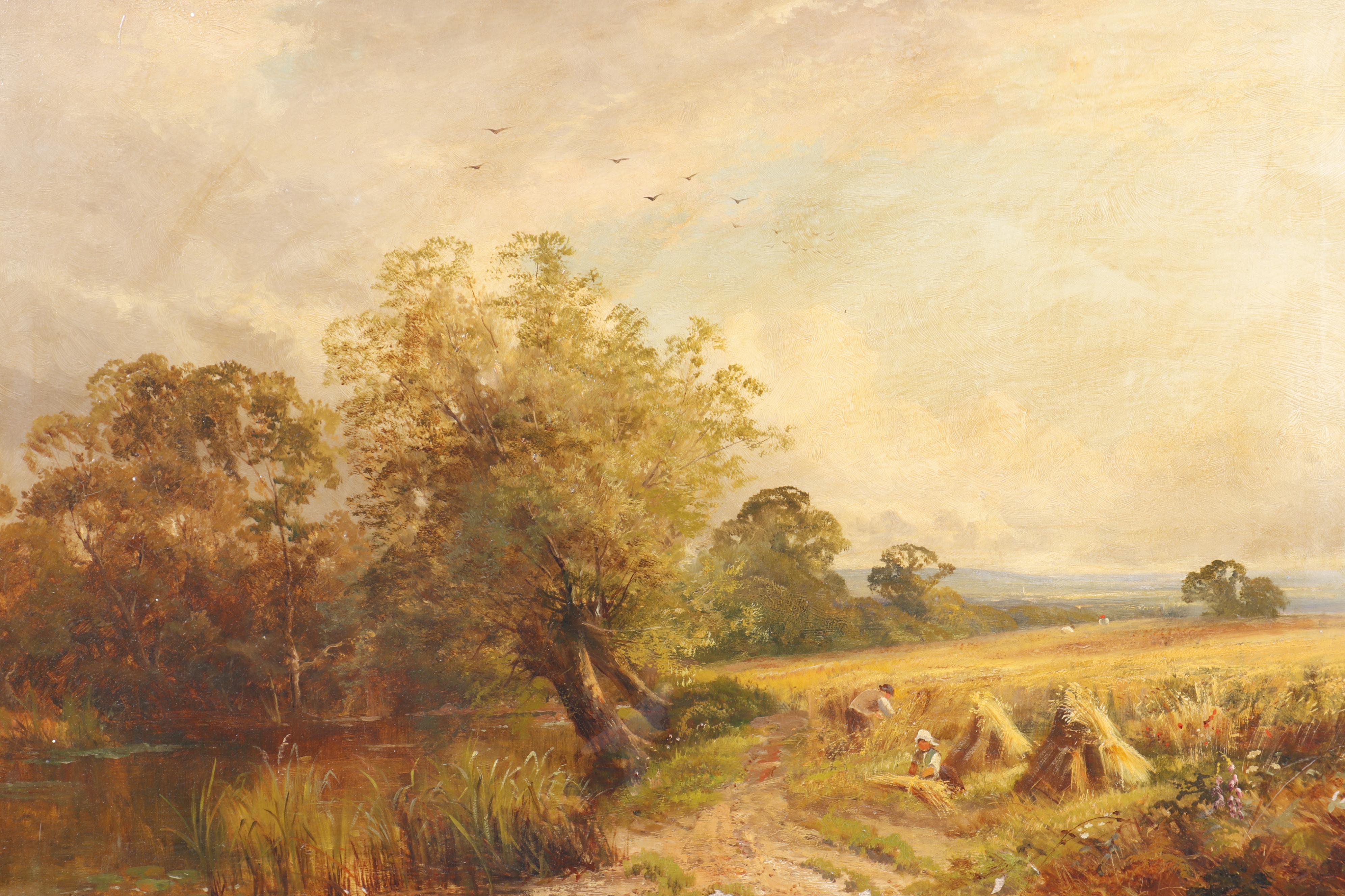 R. Roberts 1888 Landscape Oil Painting