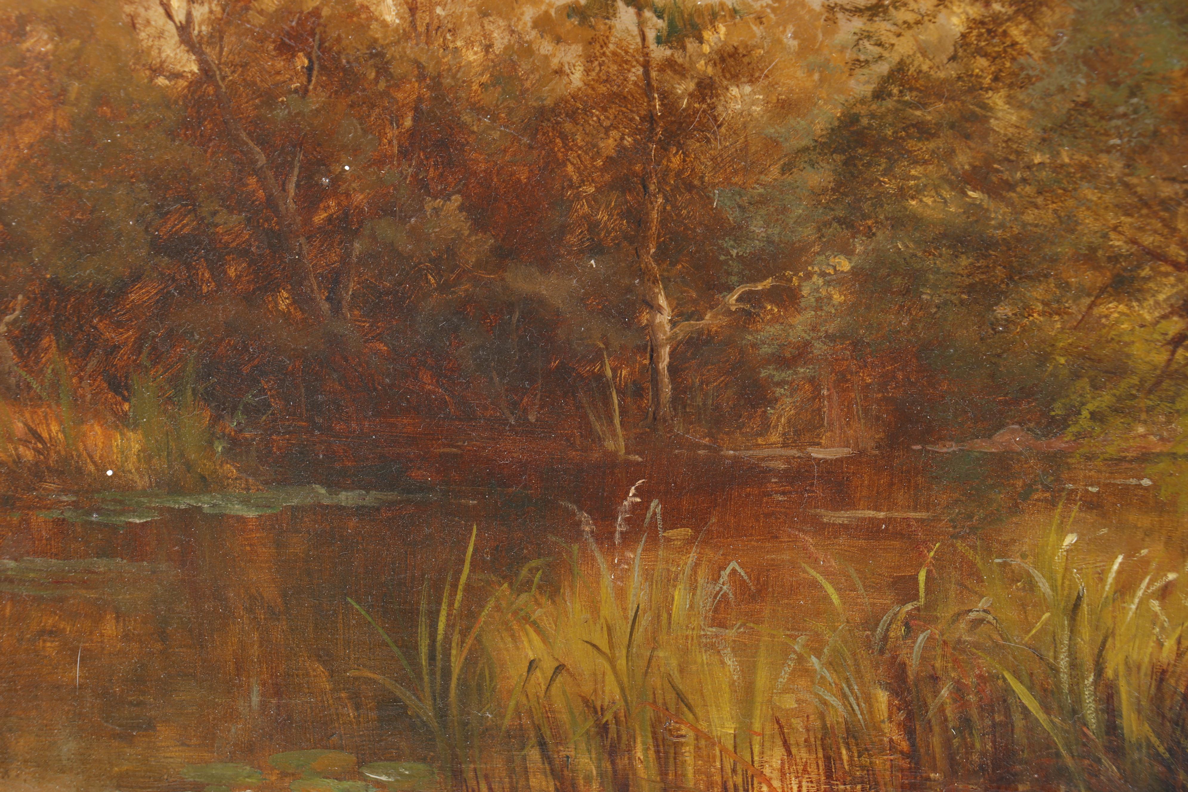 R. Roberts 1888 Landscape Oil Painting