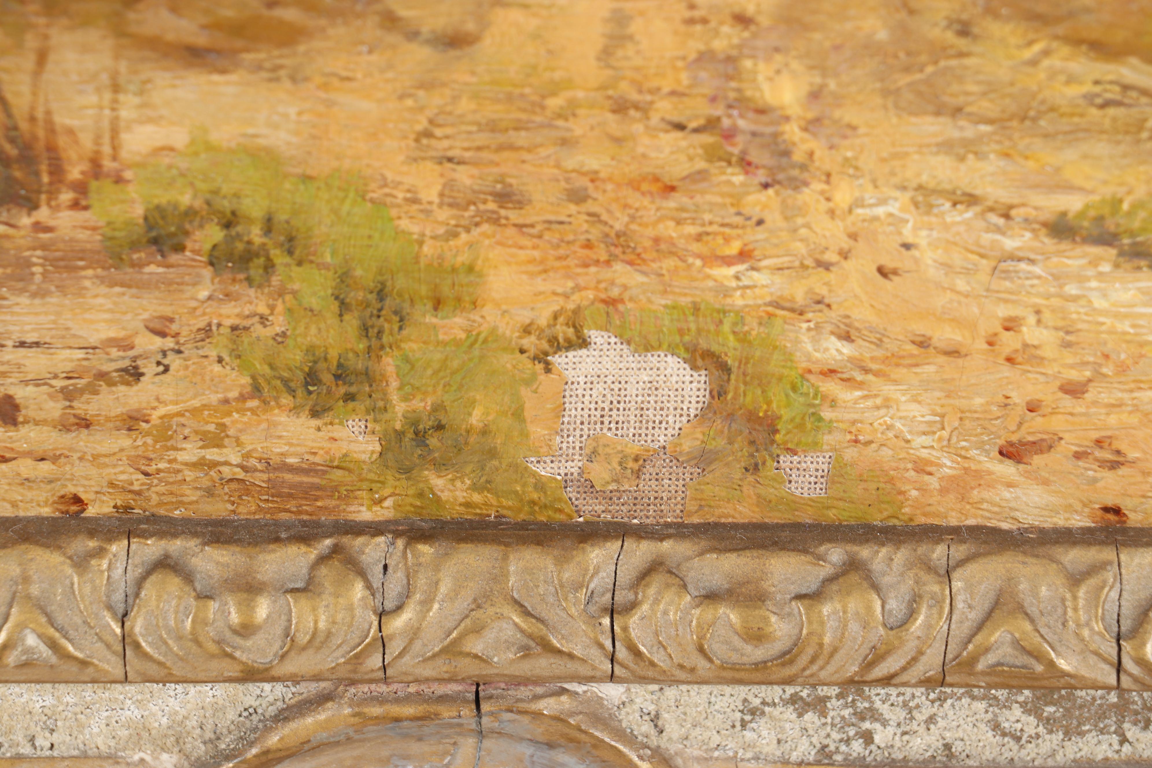 R. Roberts 1888 Landscape Oil Painting