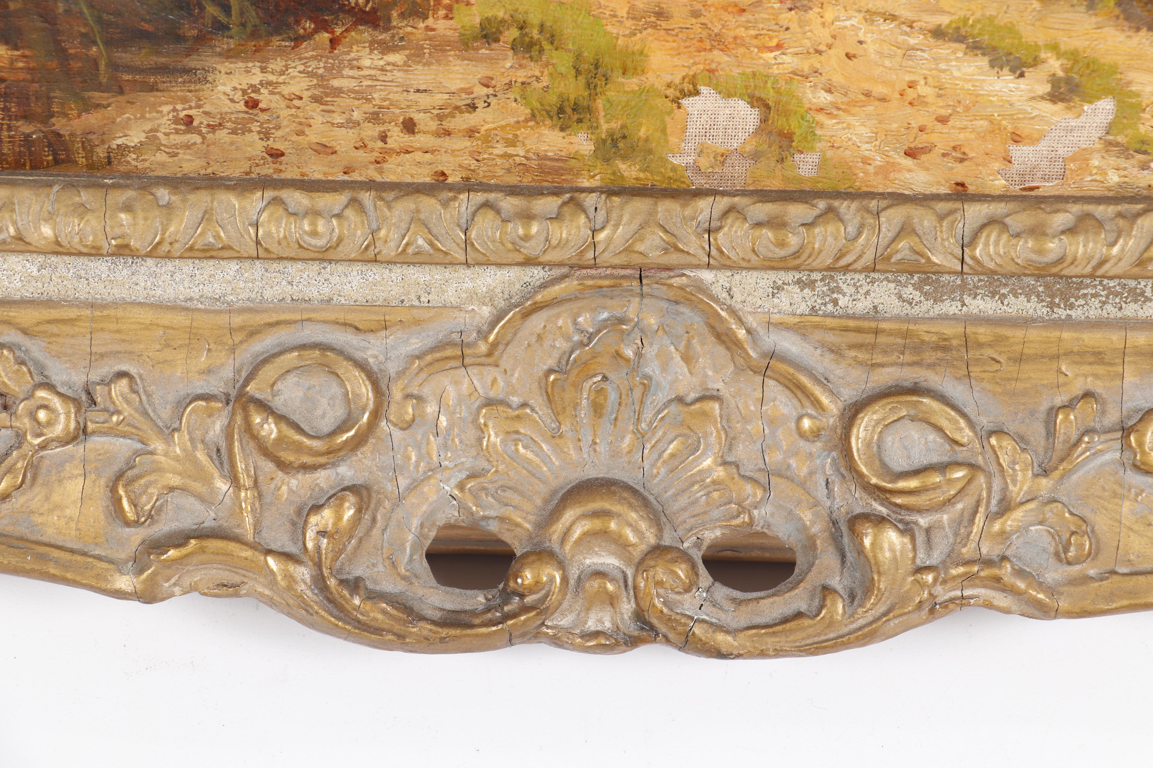 R. Roberts 1888 Landscape Oil Painting