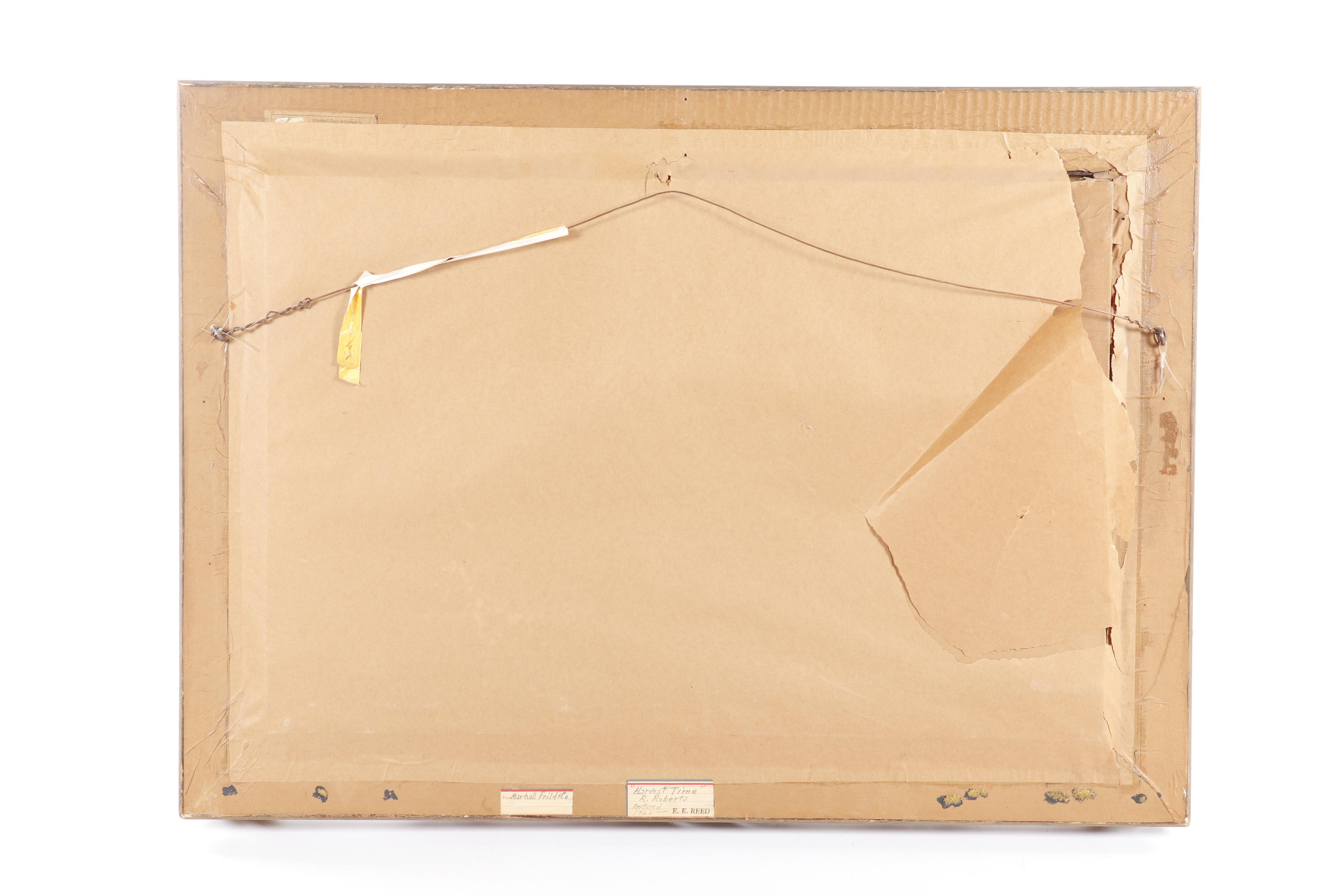 R. Roberts 1888 Landscape Oil Painting