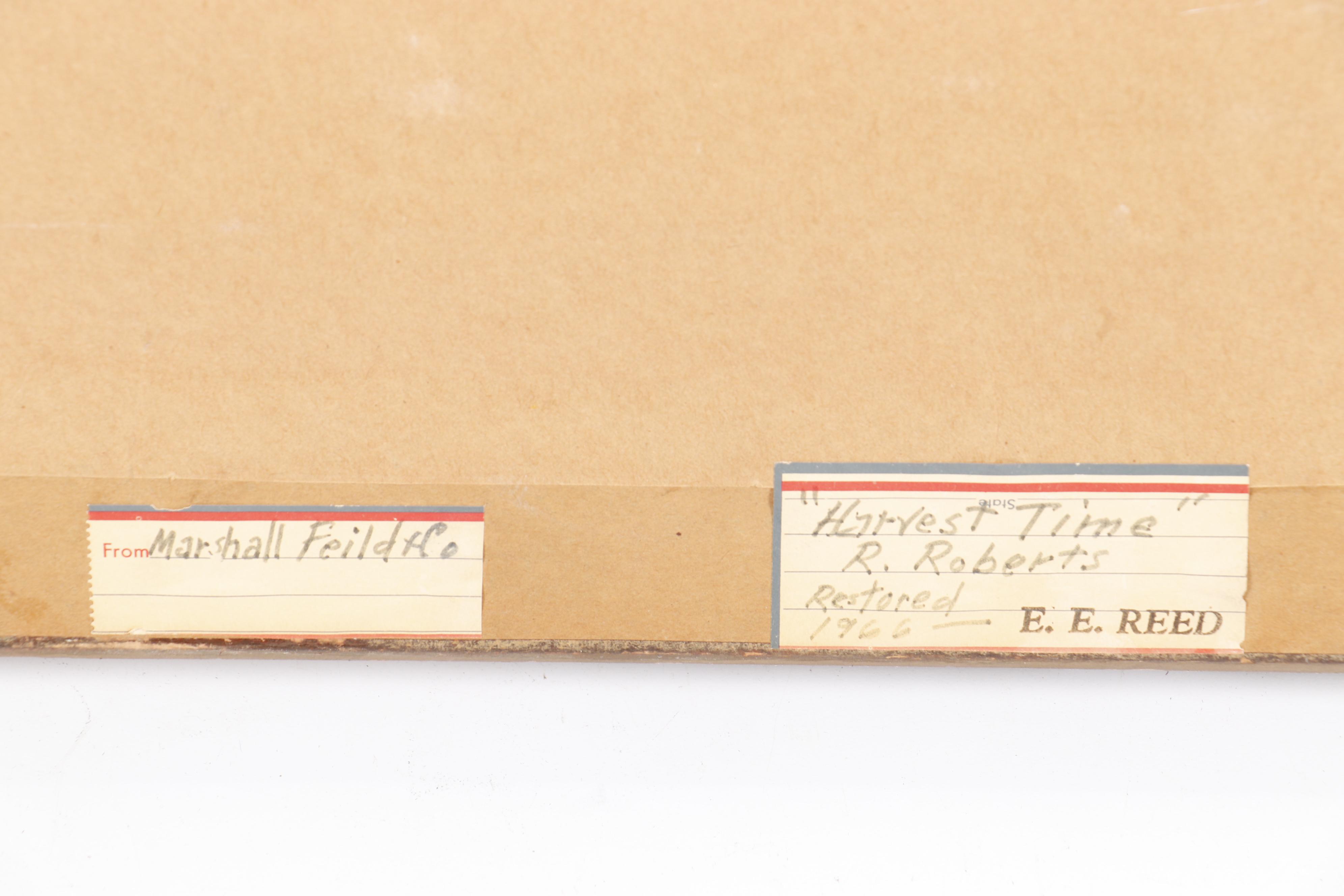 R. Roberts 1888 Landscape Oil Painting