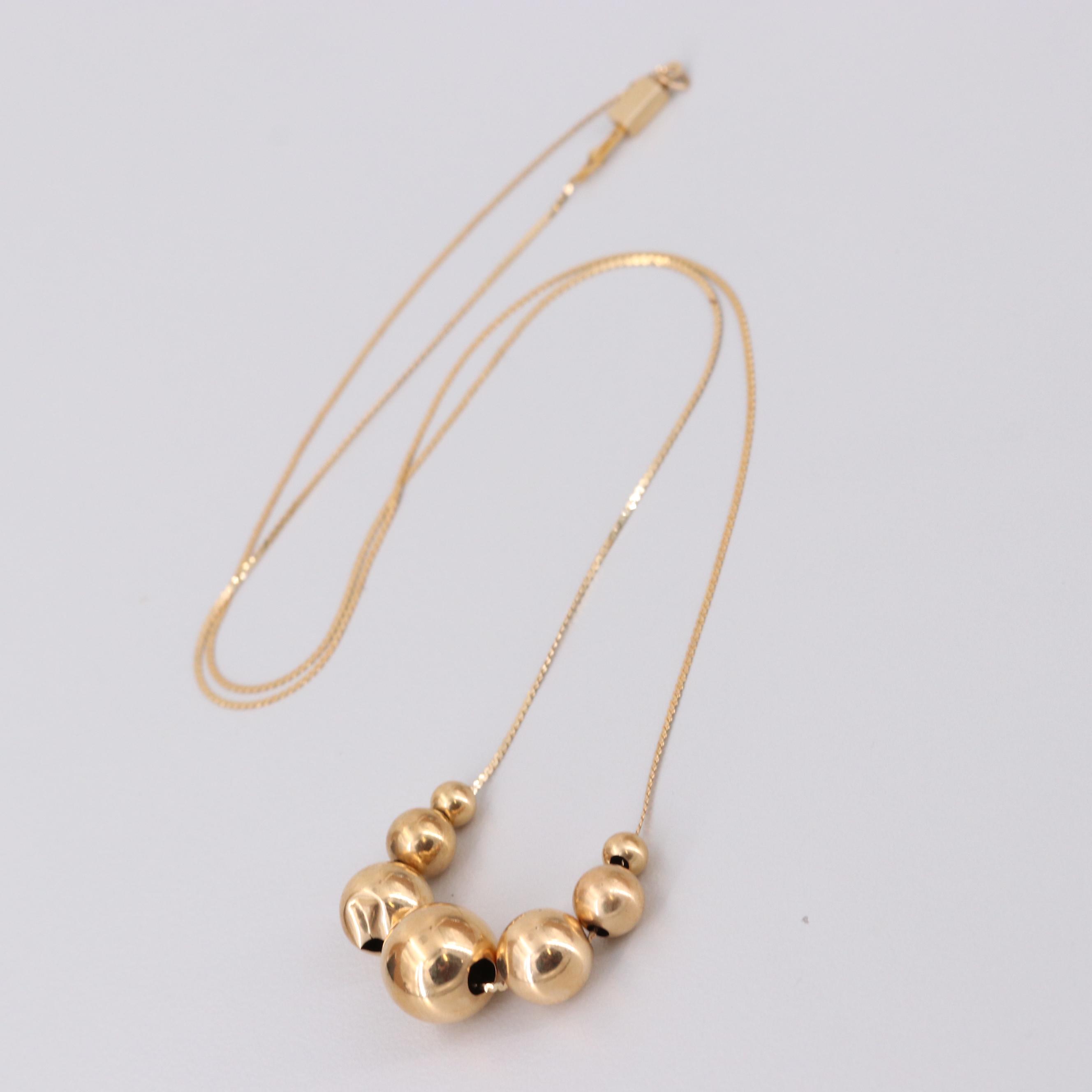 14K Yellow Gold Add-A-Bead Necklace