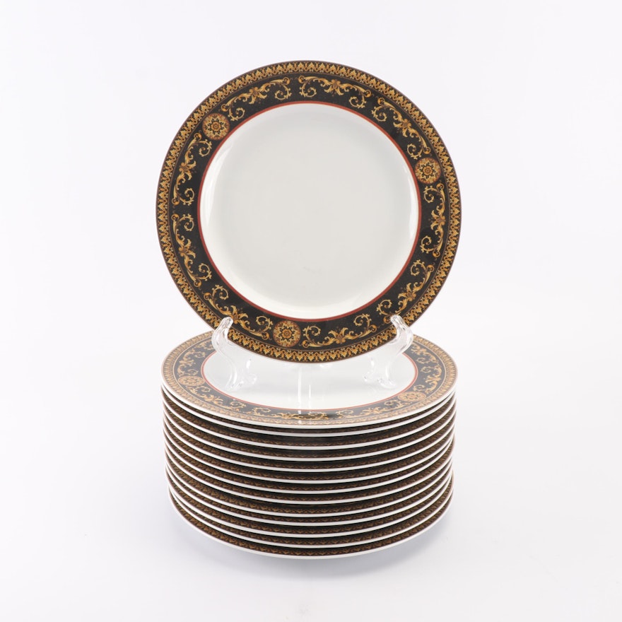 Versace for Rosenthal "Medusa Red" Porcelain Dinner Plates