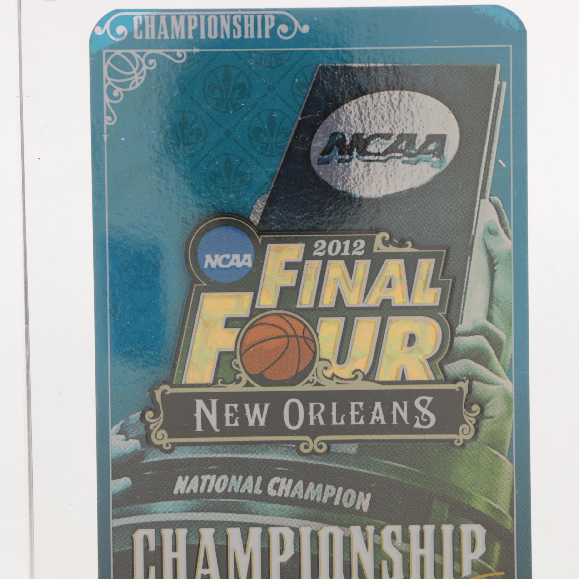 2012 NCAA Final Four Championship Game Ticket with Floor Sample