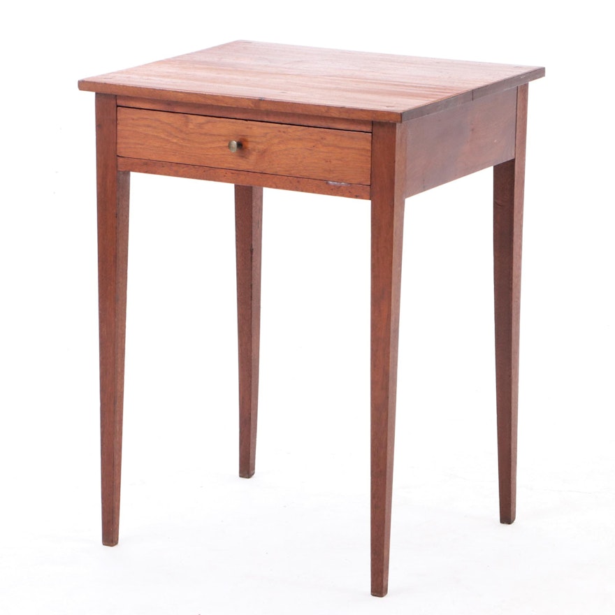 Hepplewhite Style Walnut Side Table