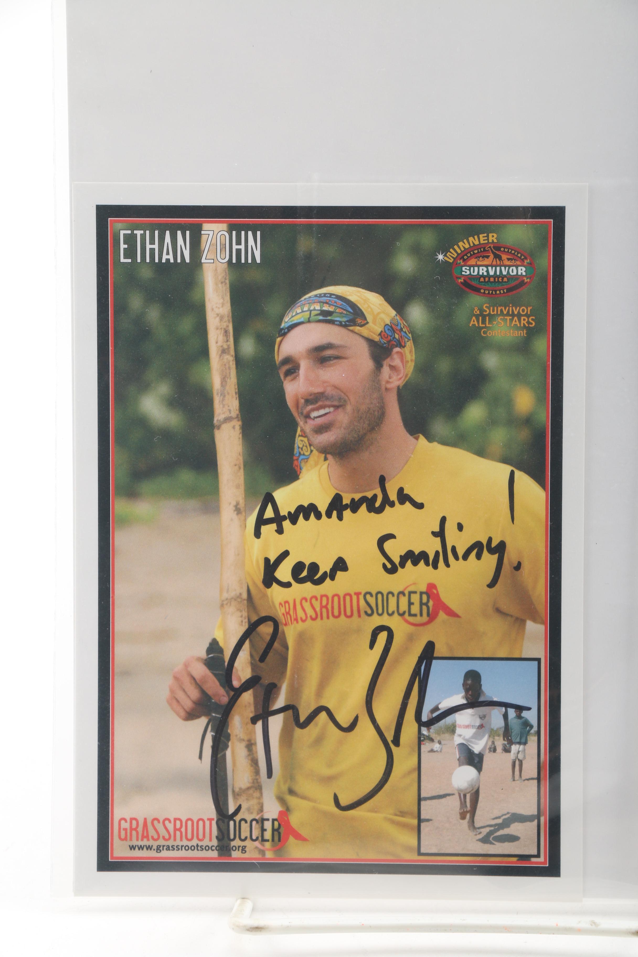 Don Cheadle and Ethan Zohn Autographs