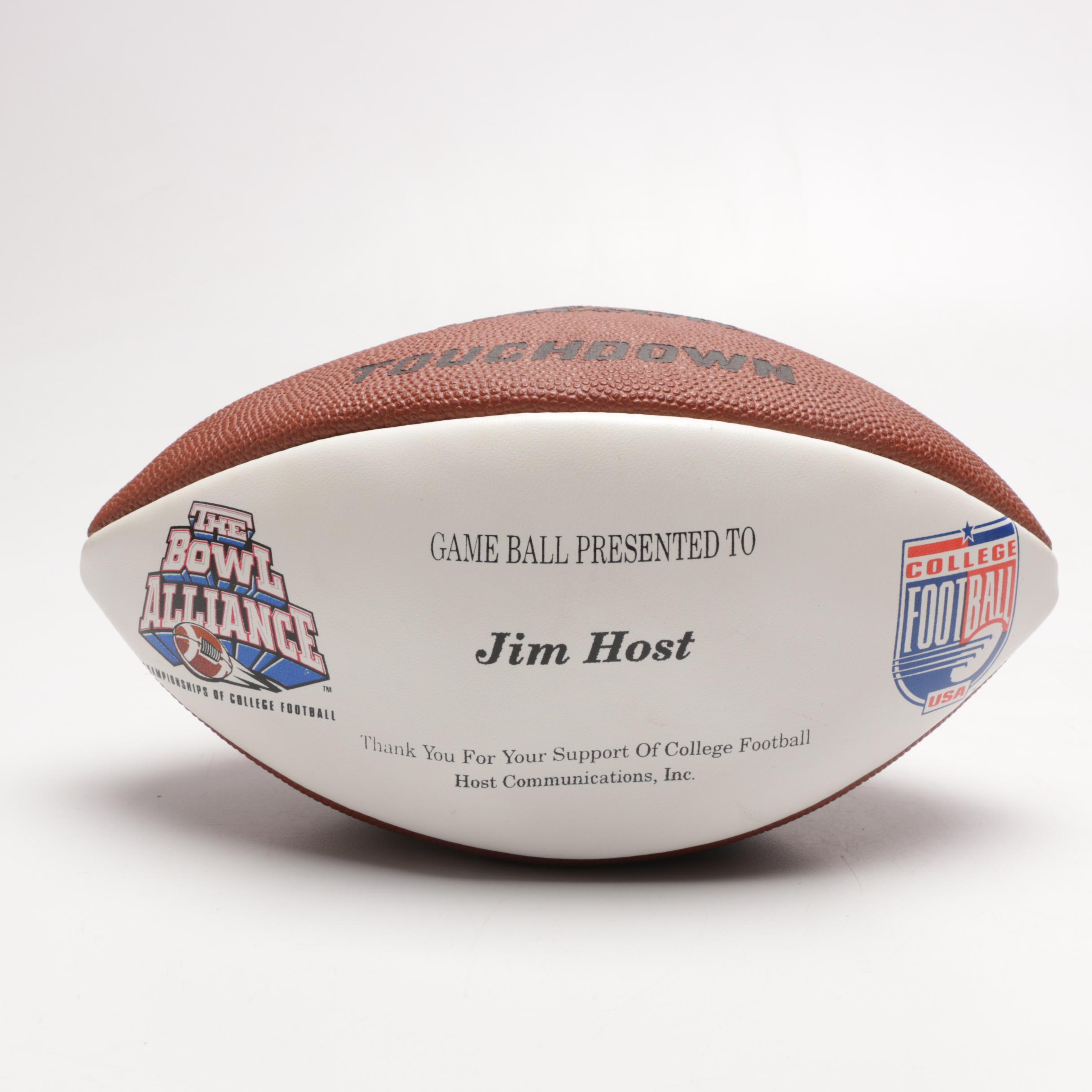 "The Bowl Alliance" Football Items