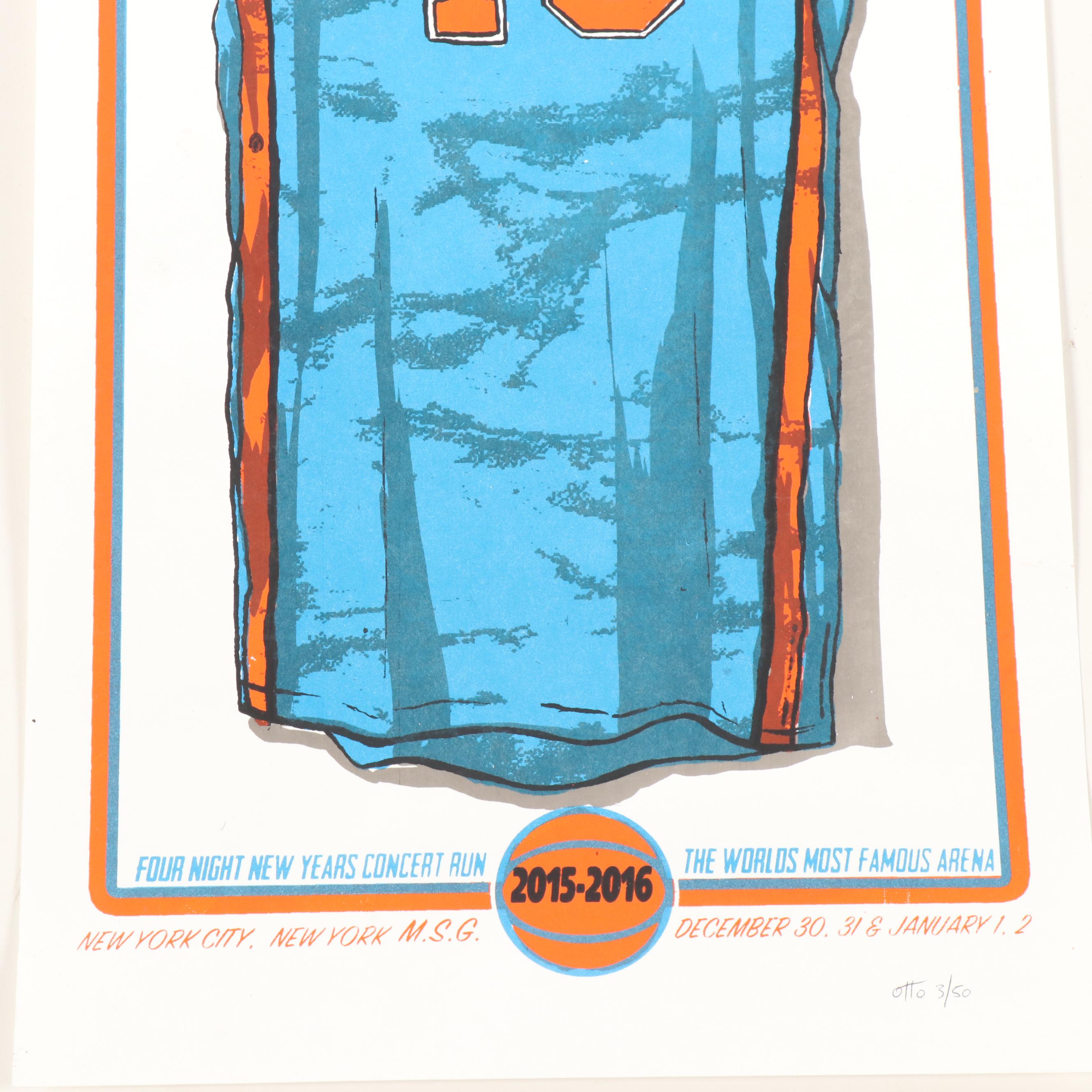 Branden Otto Phish Serigraph Concert Poster from Madison Square Garden