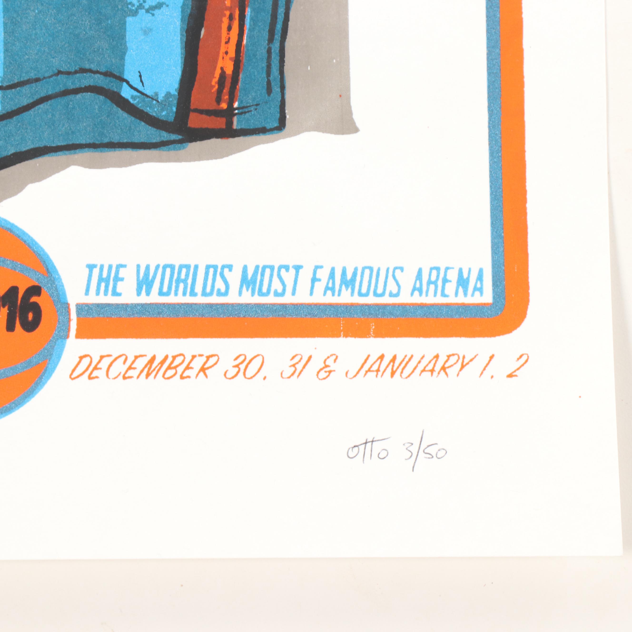 Branden Otto Phish Serigraph Concert Poster from Madison Square Garden