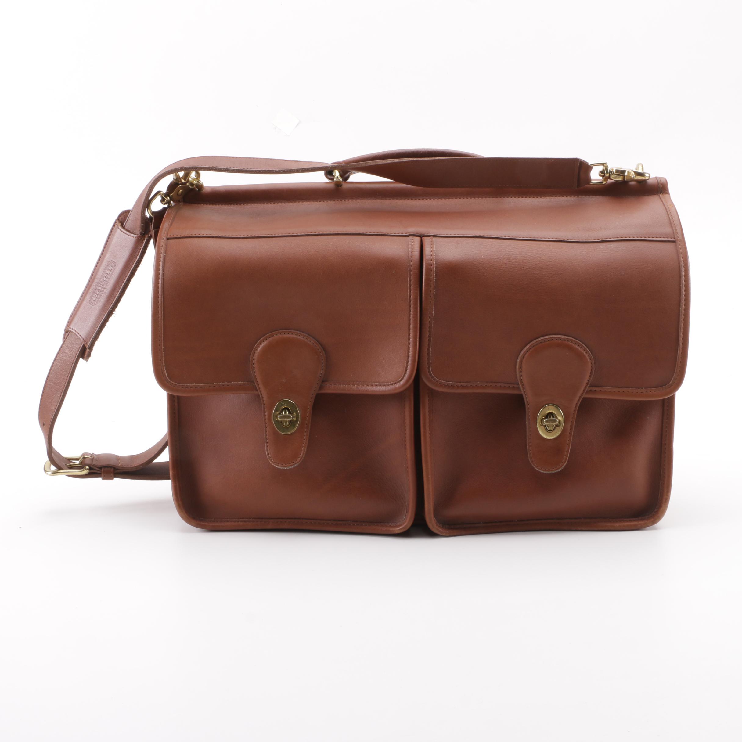1995 Vintage Coach Kensington Brown Leather Briefcase