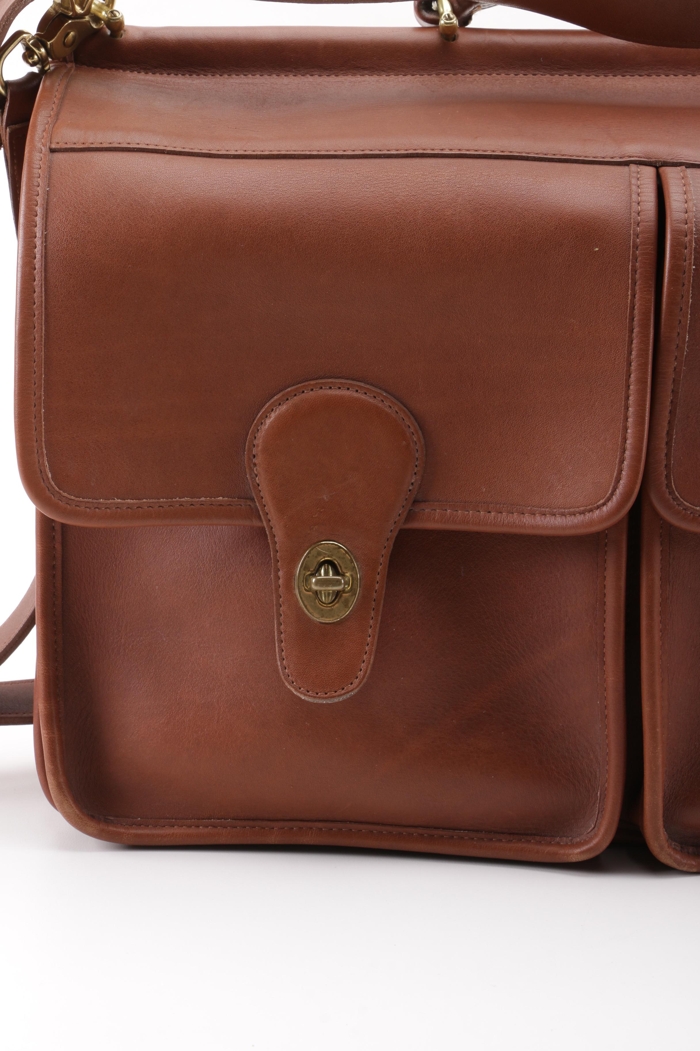 1995 Vintage Coach Kensington Brown Leather Briefcase