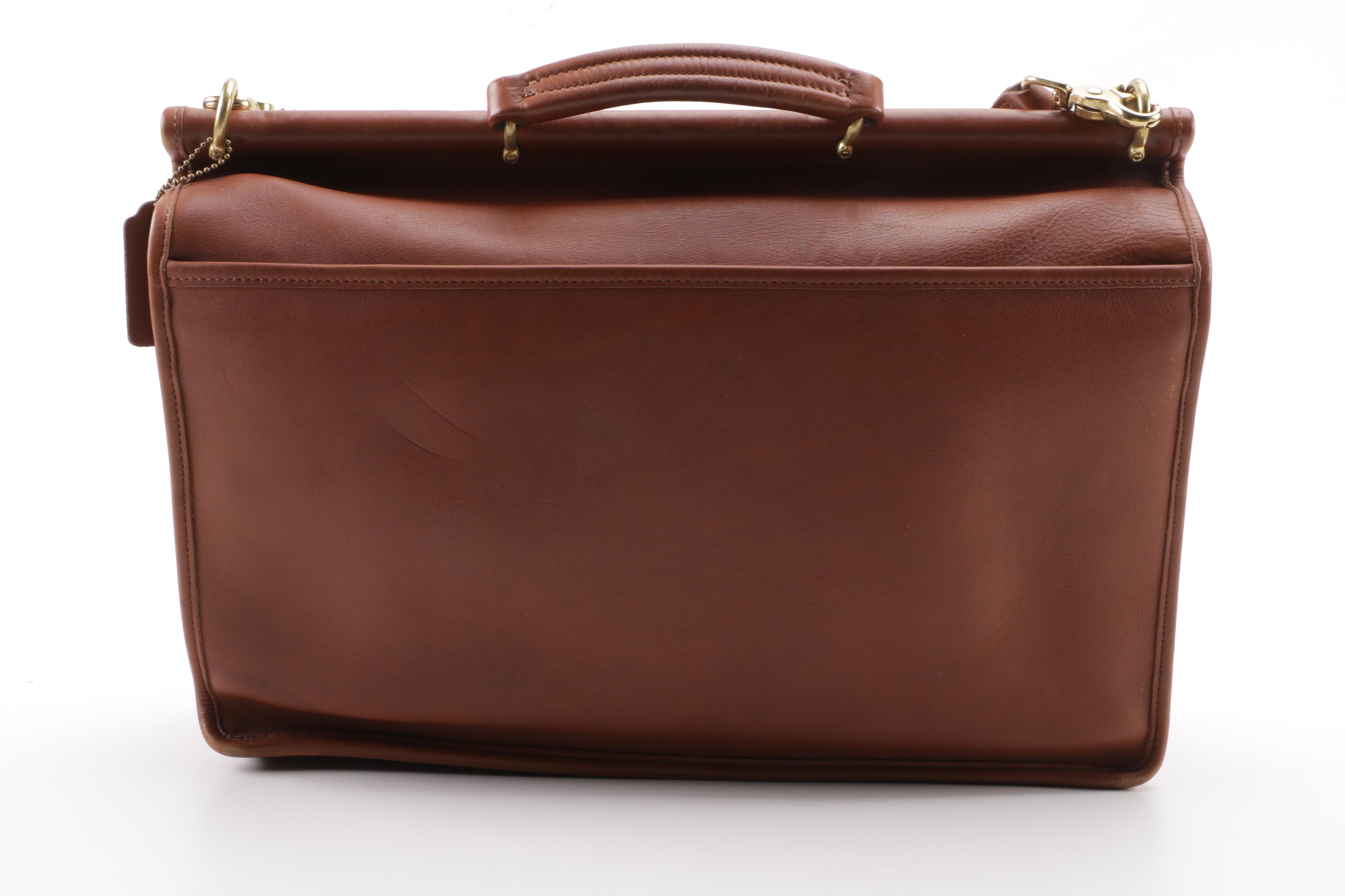 1995 Vintage Coach Kensington Brown Leather Briefcase