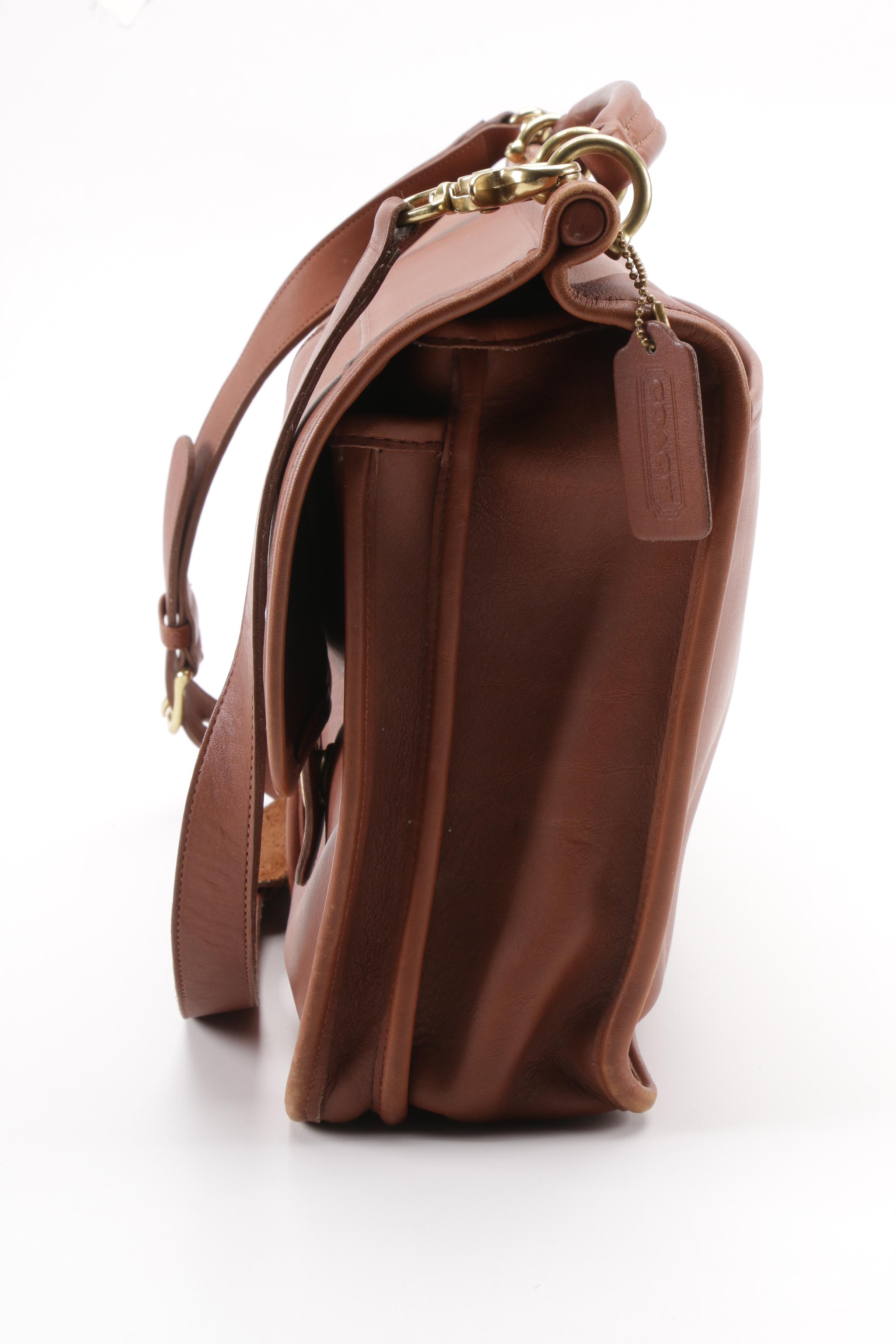 1995 Vintage Coach Kensington Brown Leather Briefcase