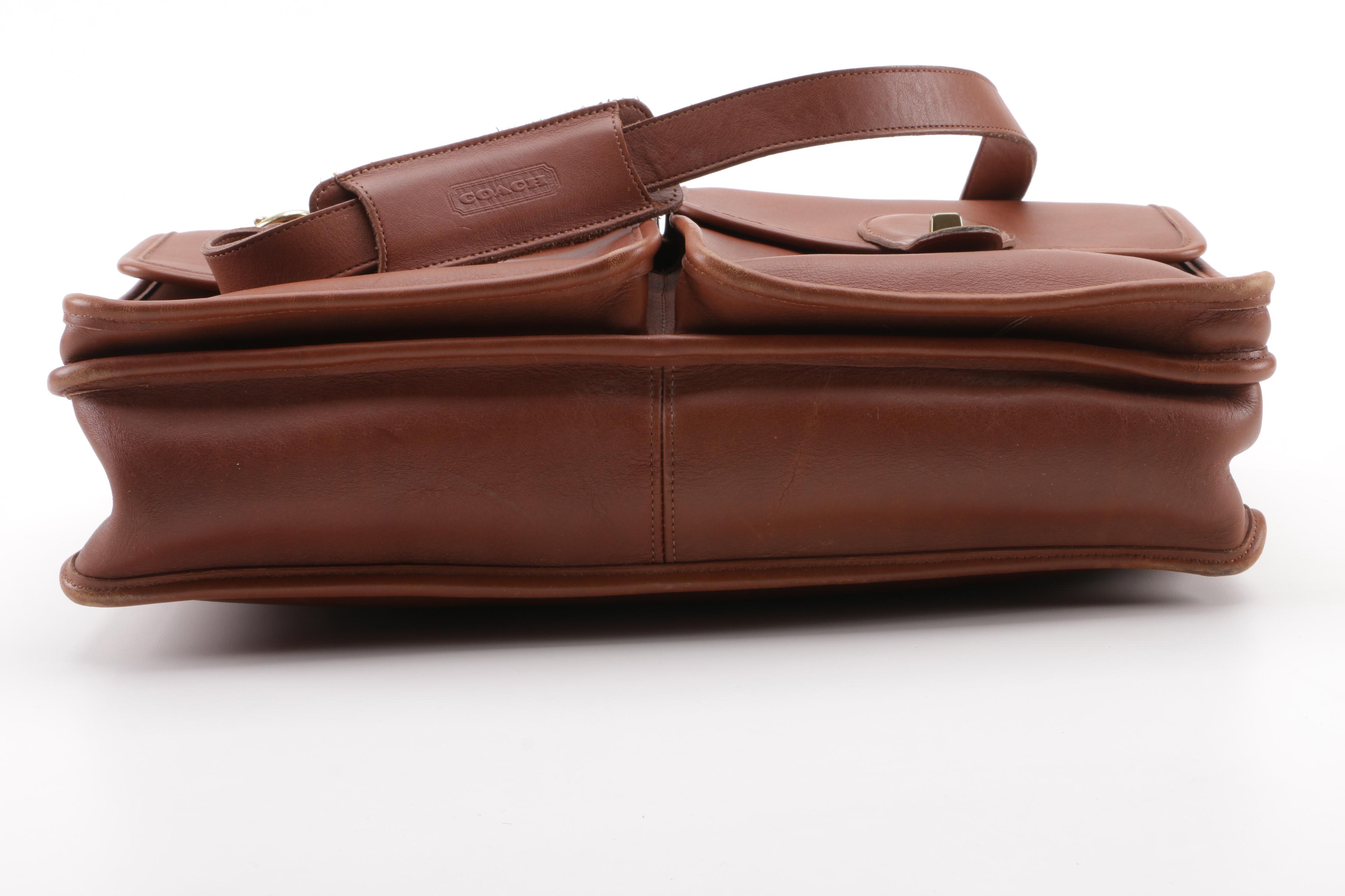1995 Vintage Coach Kensington Brown Leather Briefcase