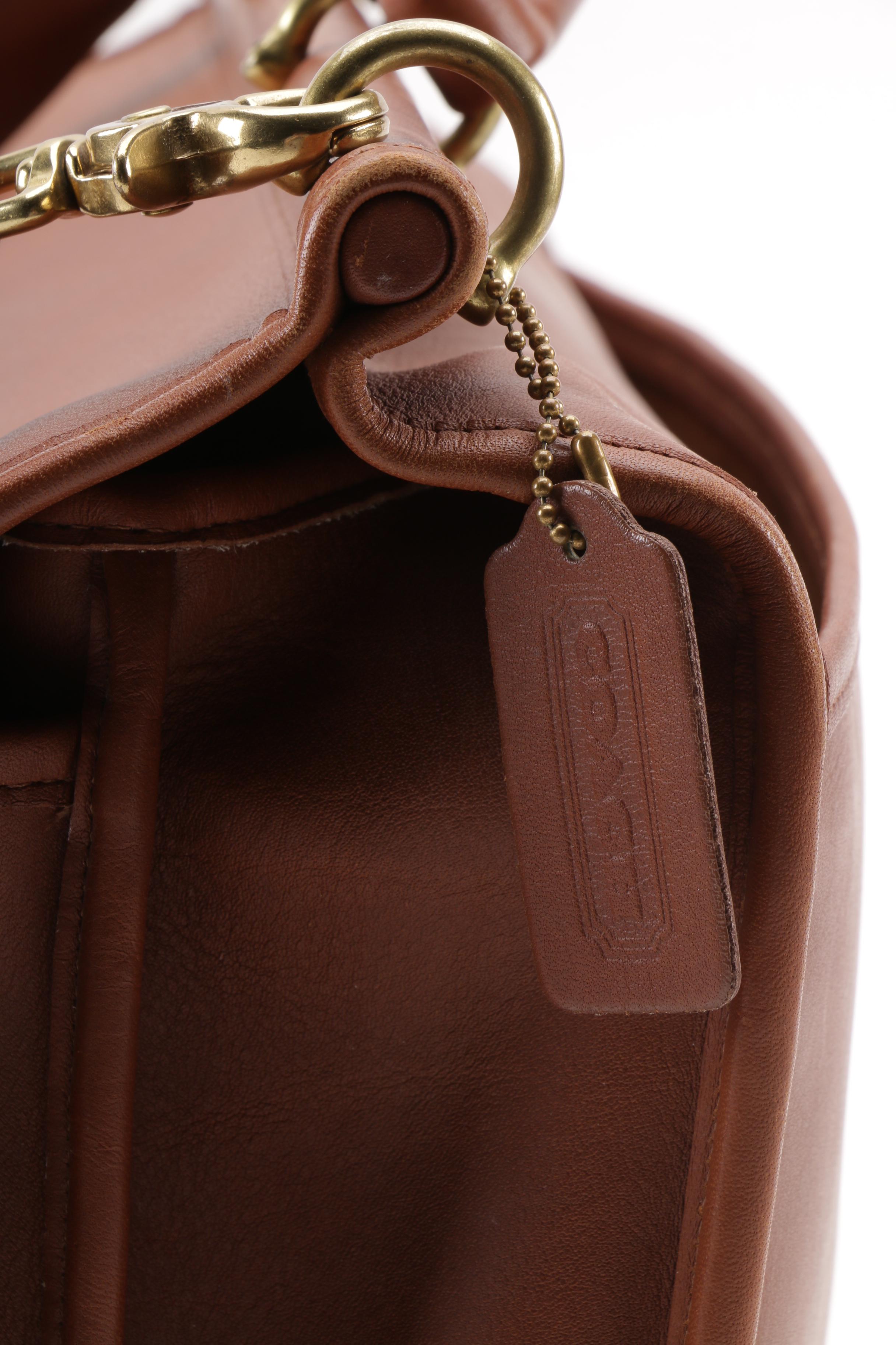 1995 Vintage Coach Kensington Brown Leather Briefcase