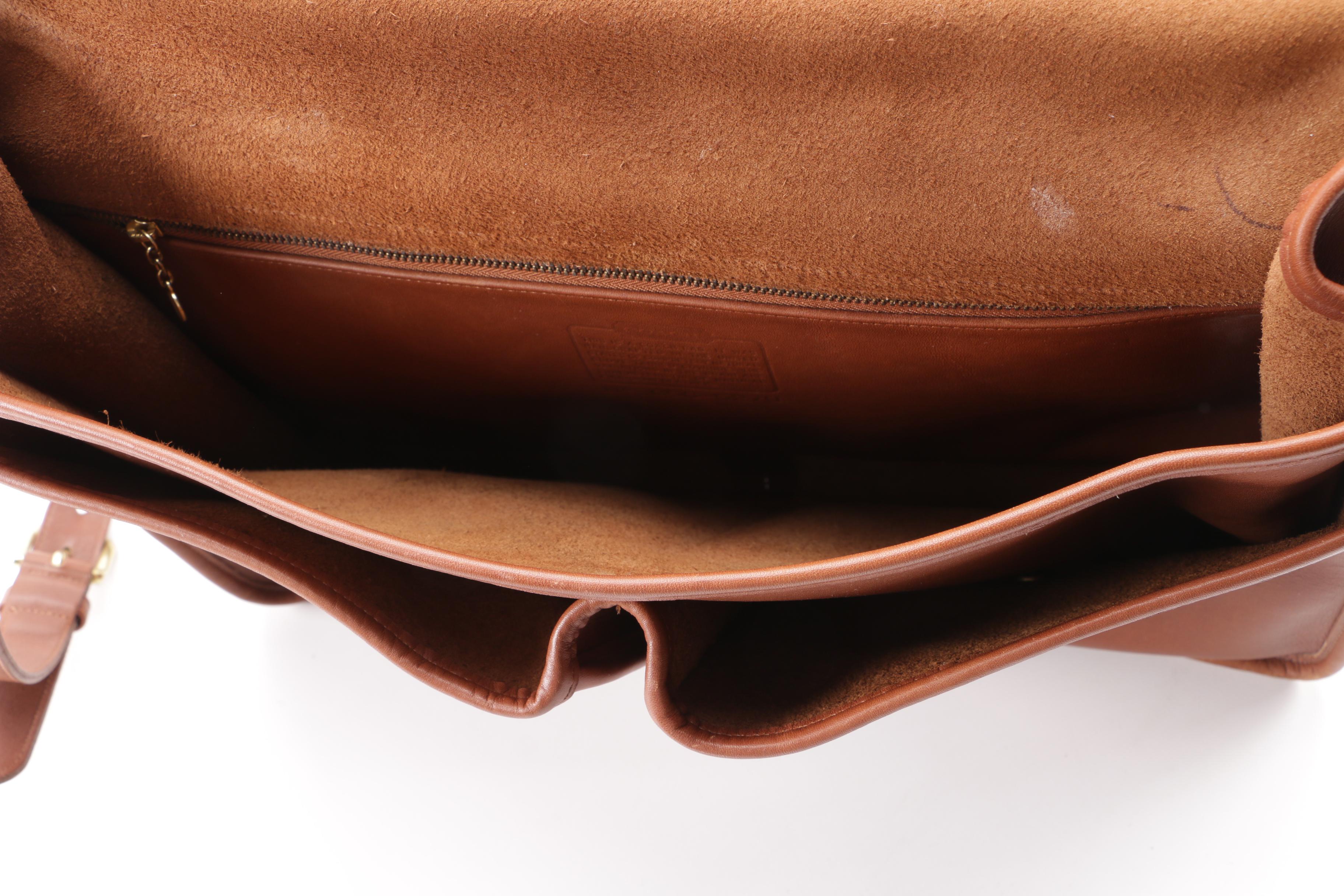 1995 Vintage Coach Kensington Brown Leather Briefcase