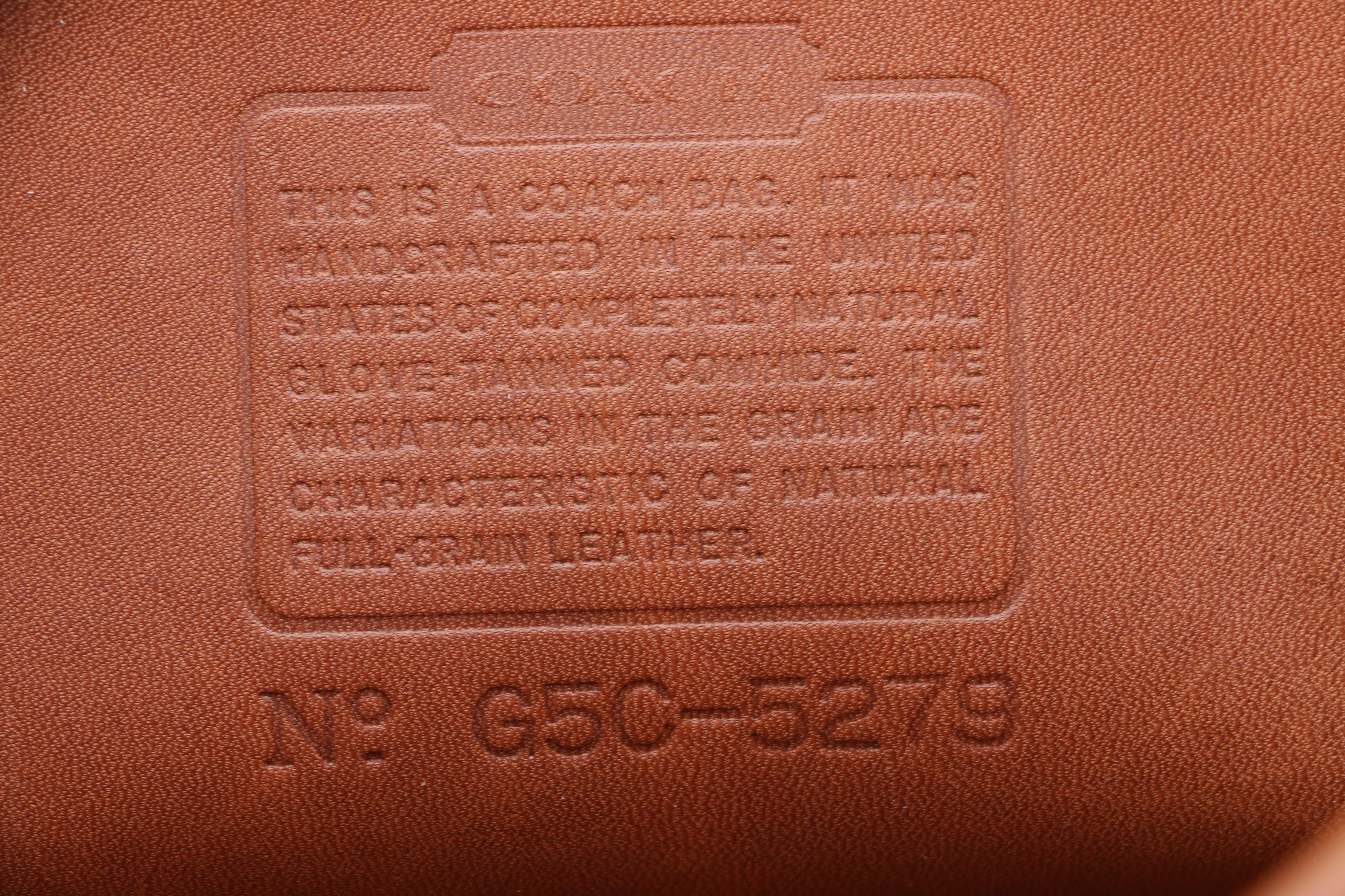 1995 Vintage Coach Kensington Brown Leather Briefcase