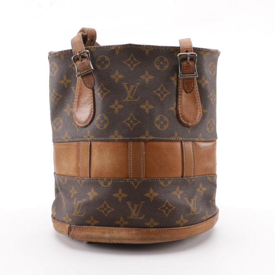Vintage The French Company for Louis Vuitton Monogram Canvas Bucket PM Bag