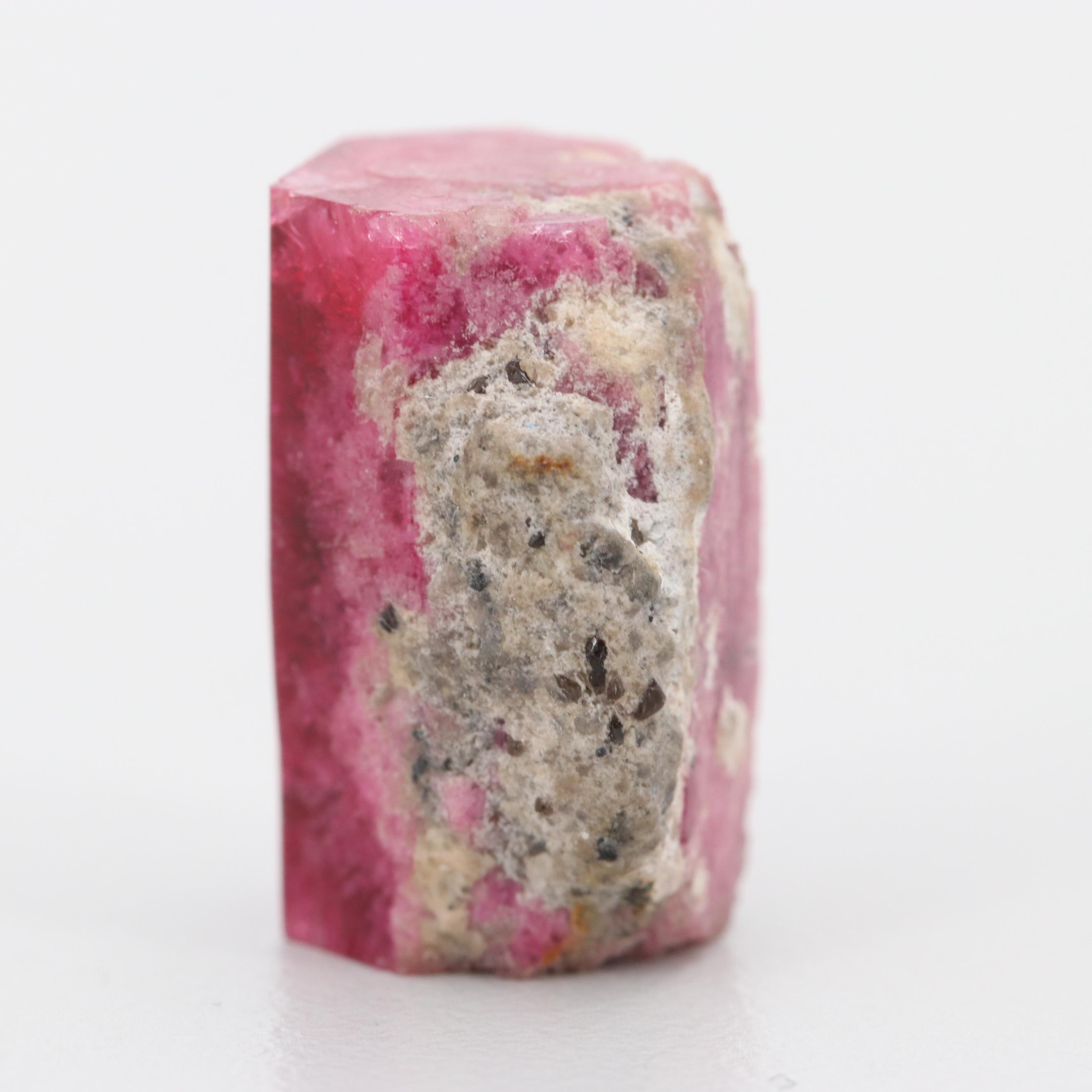 Loose 15.25 CT Red Beryl In Matrix Gemstone