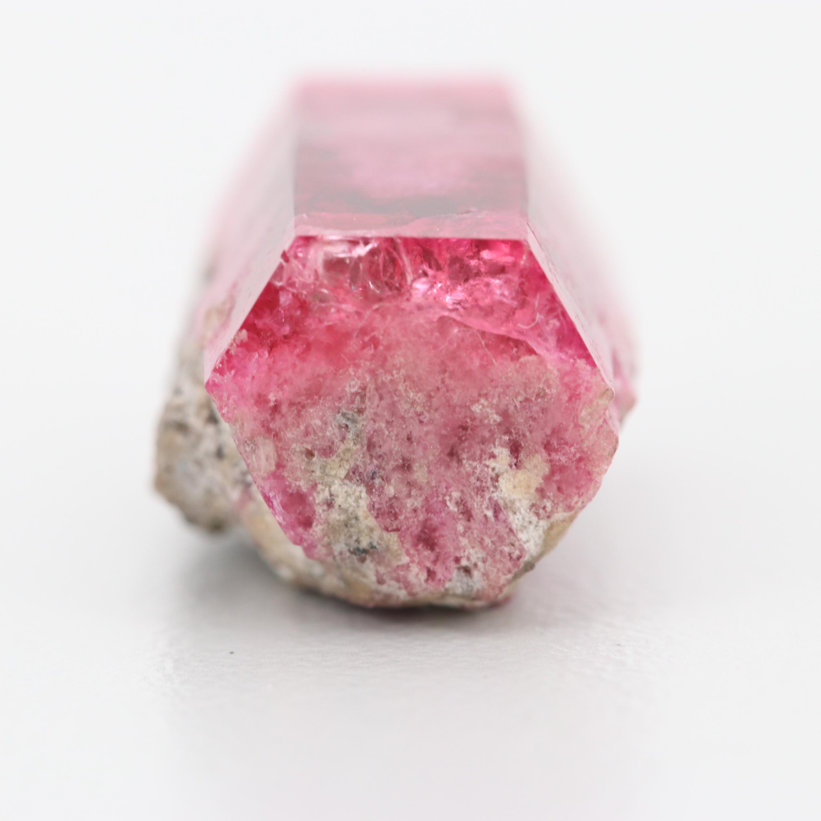 Loose 15.25 CT Red Beryl In Matrix Gemstone