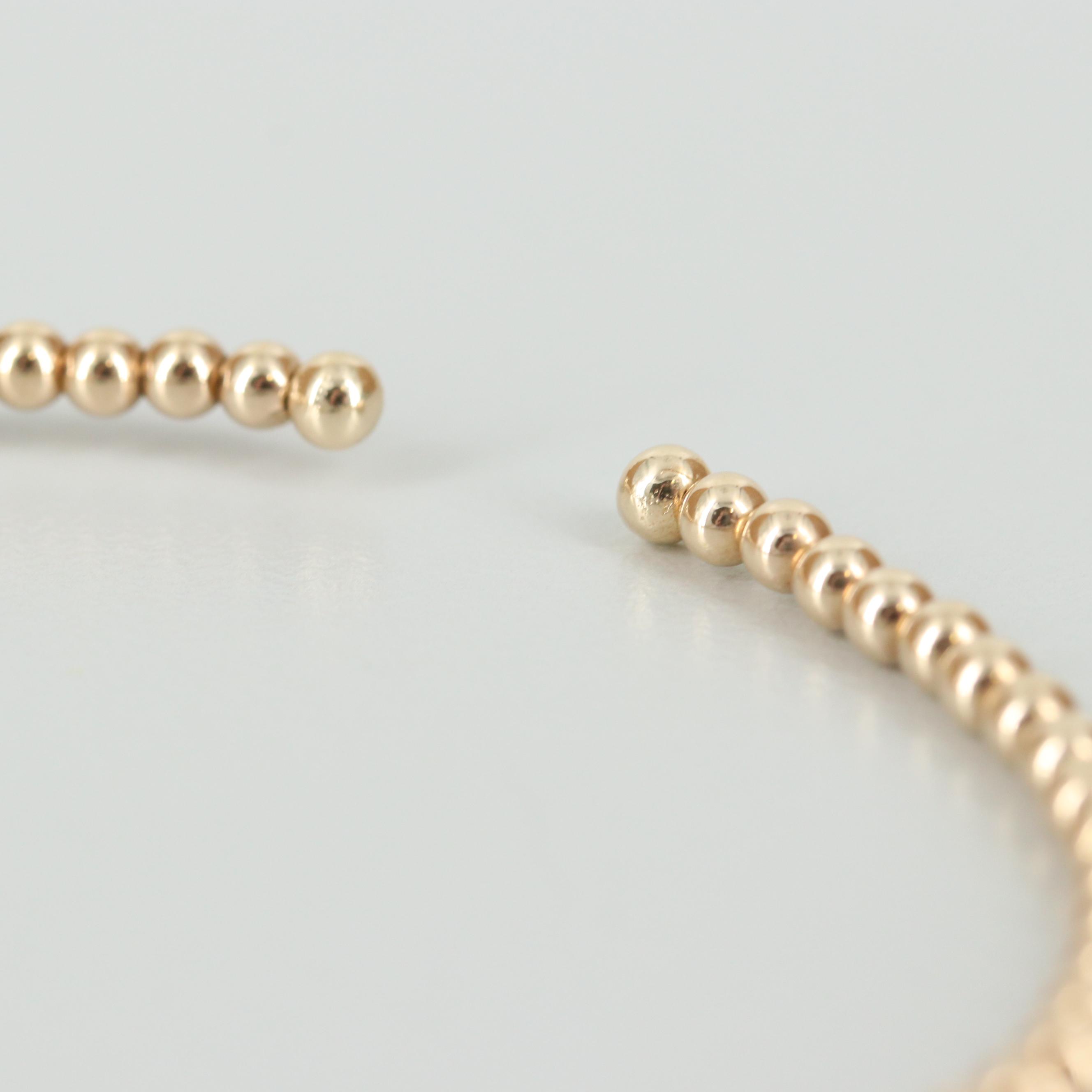 14K Yellow Gold Diamond Arrow Bracelet