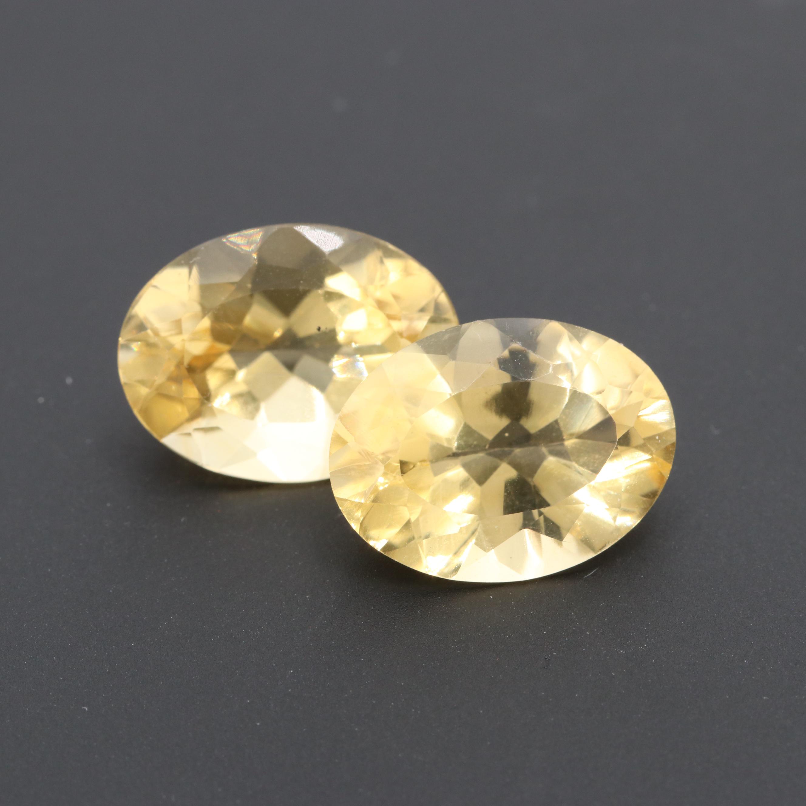 Loose 15.89 CTW Citrine Gemstones