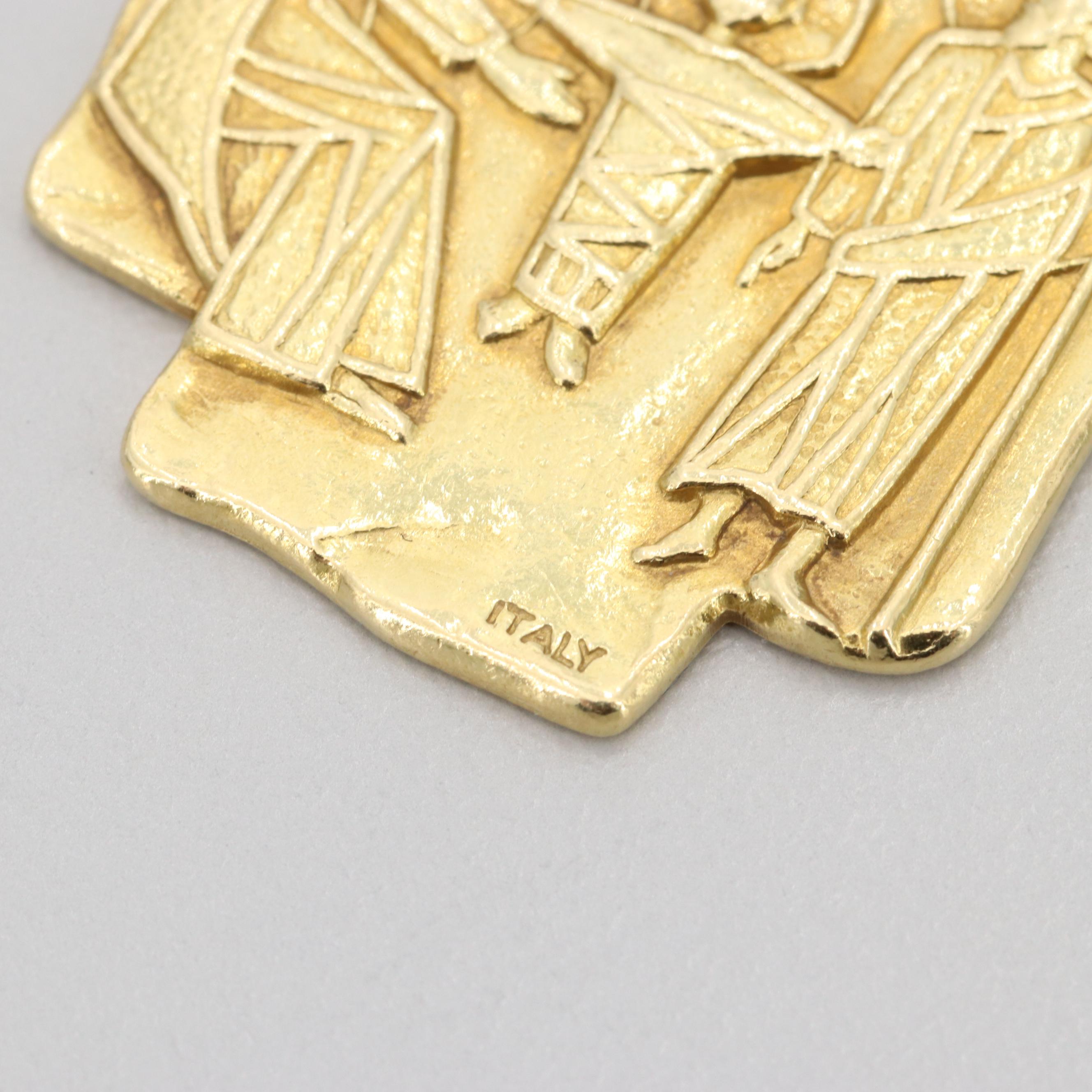 18K Yellow Gold Bracelet with Nativity Charm