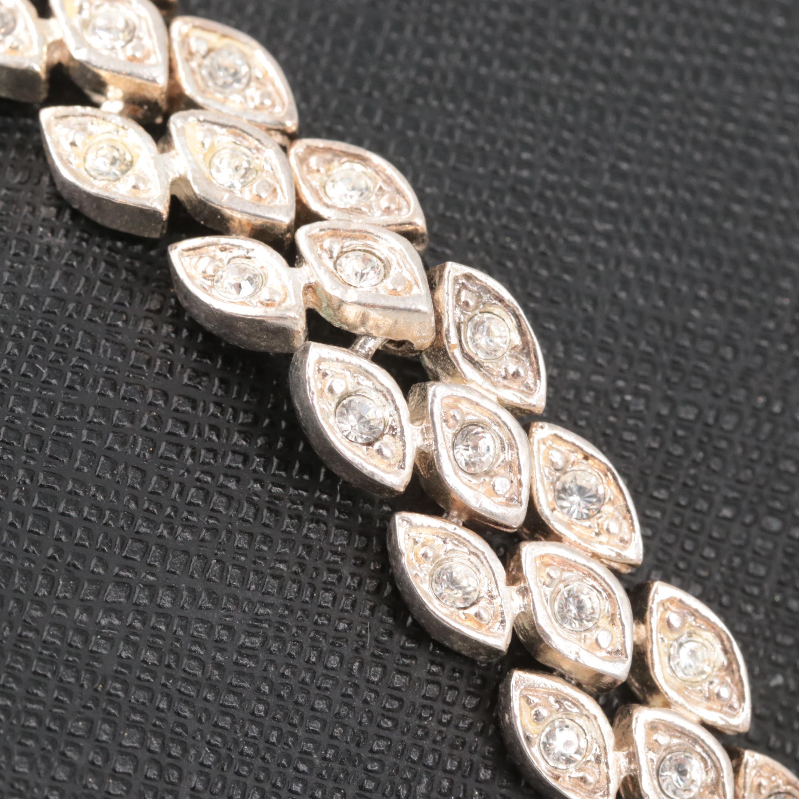 Sterling Silver Foilback Bracelet