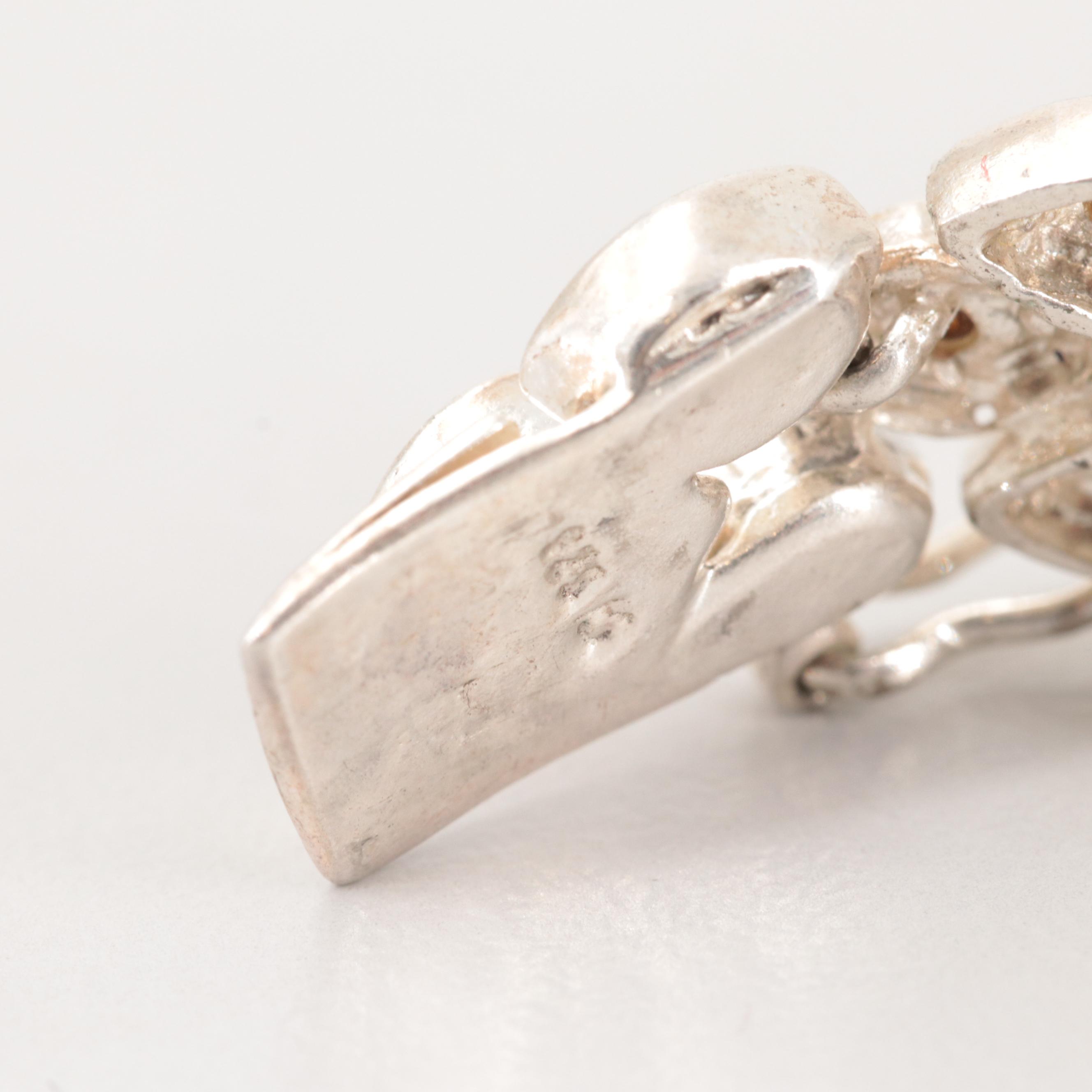 Sterling Silver Foilback Bracelet