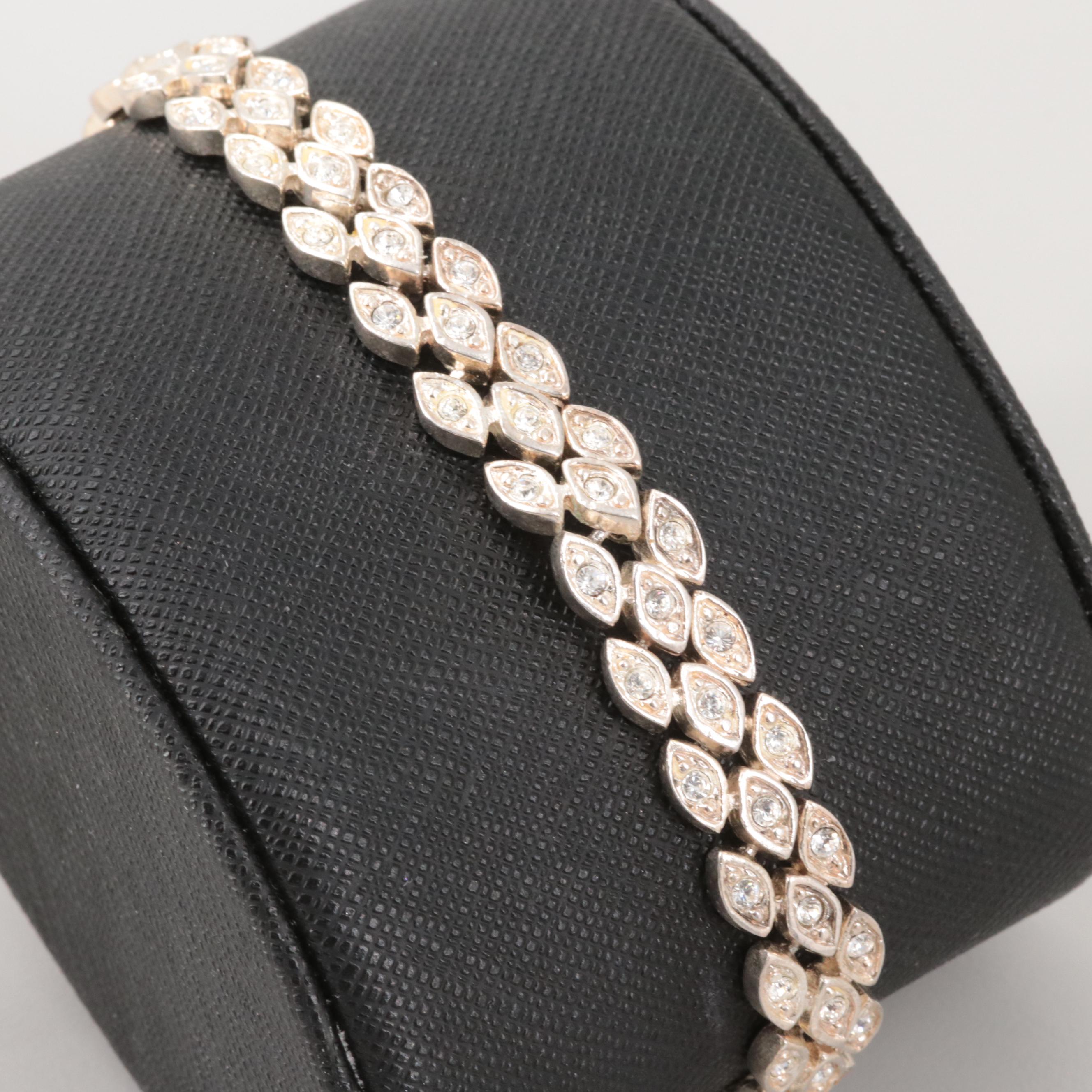 Sterling Silver Foilback Bracelet