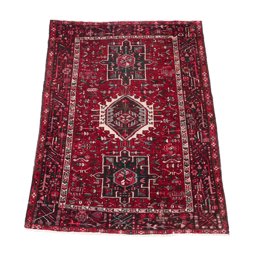 Hand-Knotted Persian Lamberan Area Rug