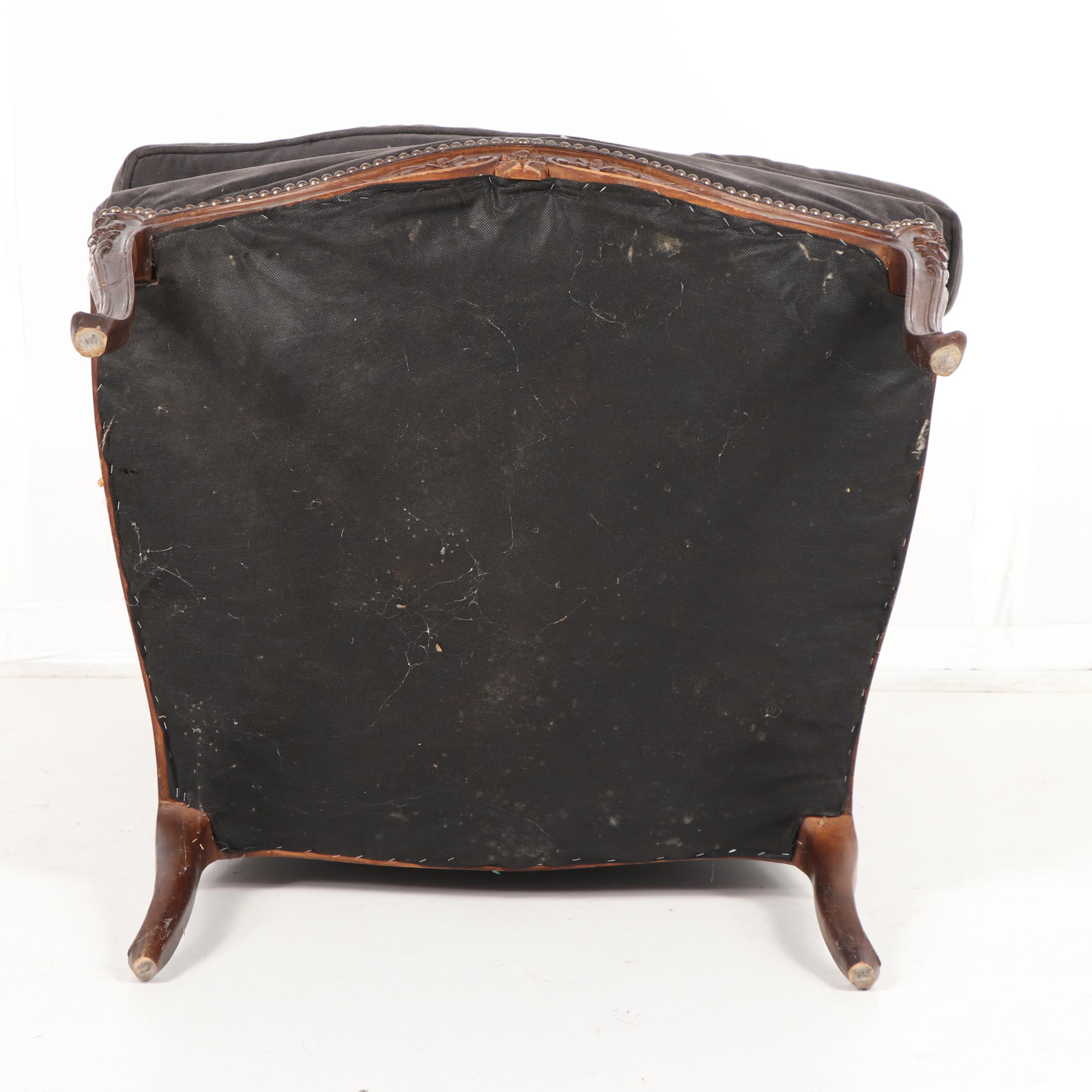 Louis XV Style Upholstered Armchair, Mid-20th Century