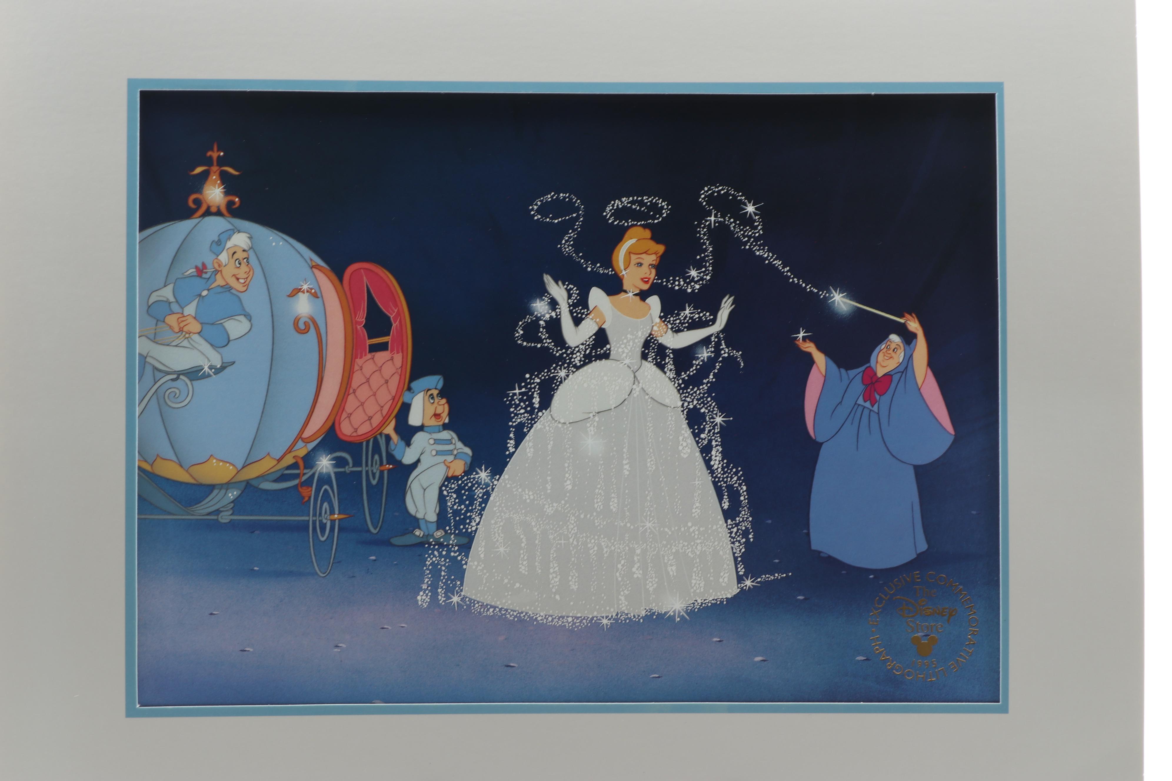 Walt Disney Commemorative Offset Lithographs from "Cinderella"
