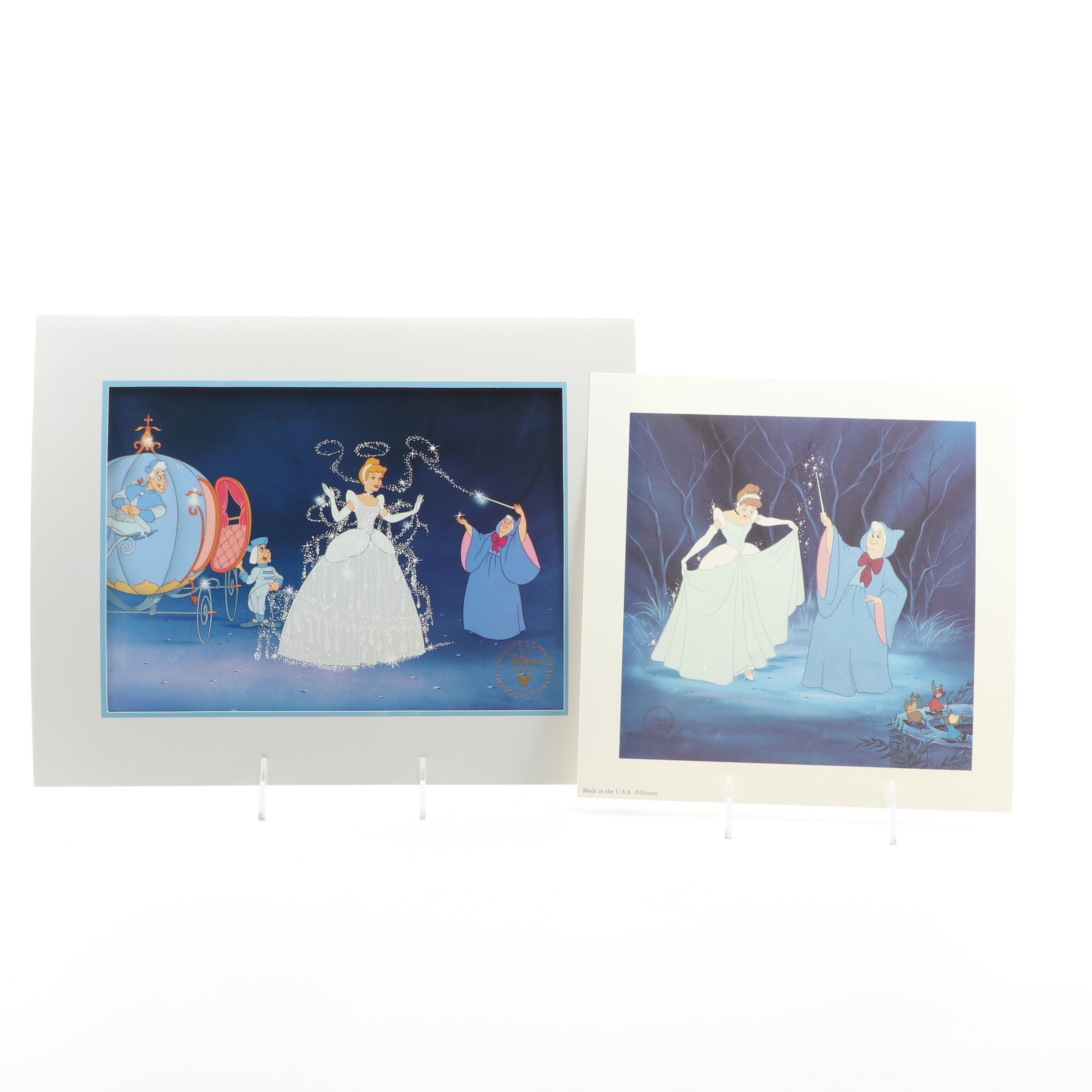 Walt Disney Commemorative Offset Lithographs from "Cinderella"