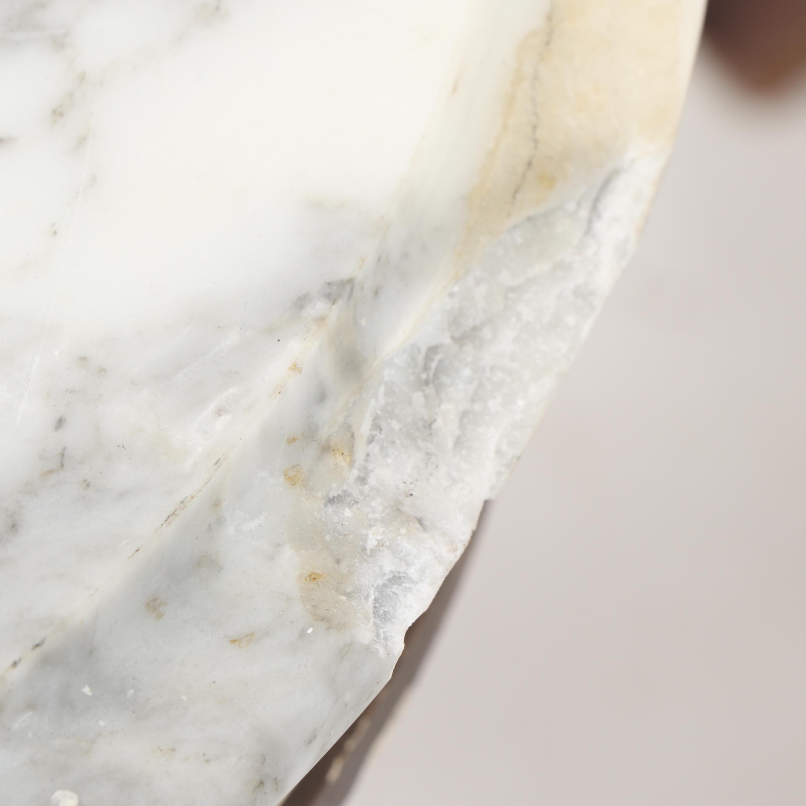 Victorian Style Wood and Marble Side Tables, Early 20th Century