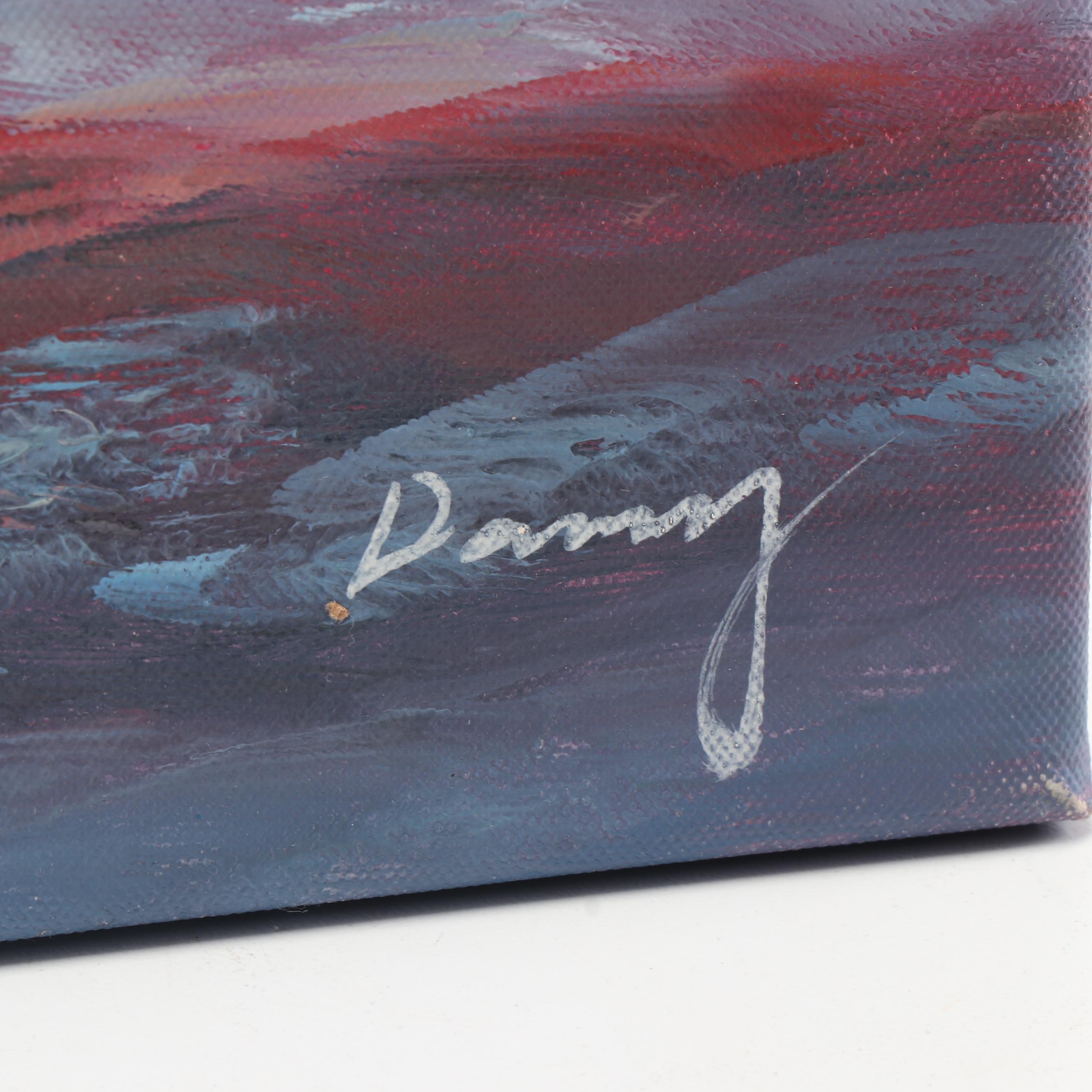 Oil Painting of Polo Players