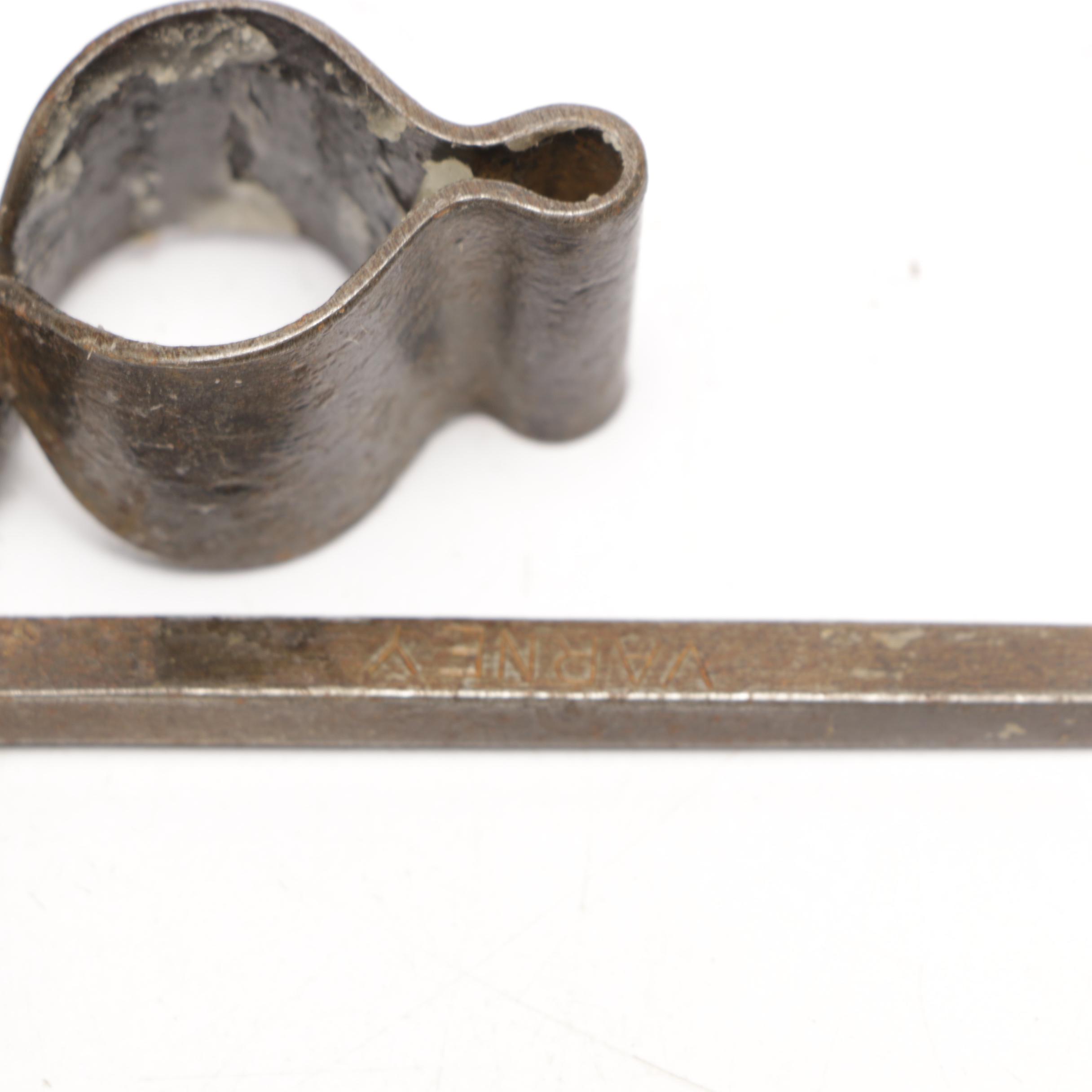 Wrought Iron "Sticking Tommy" Candle Holders Including One Marked Nathan Varney