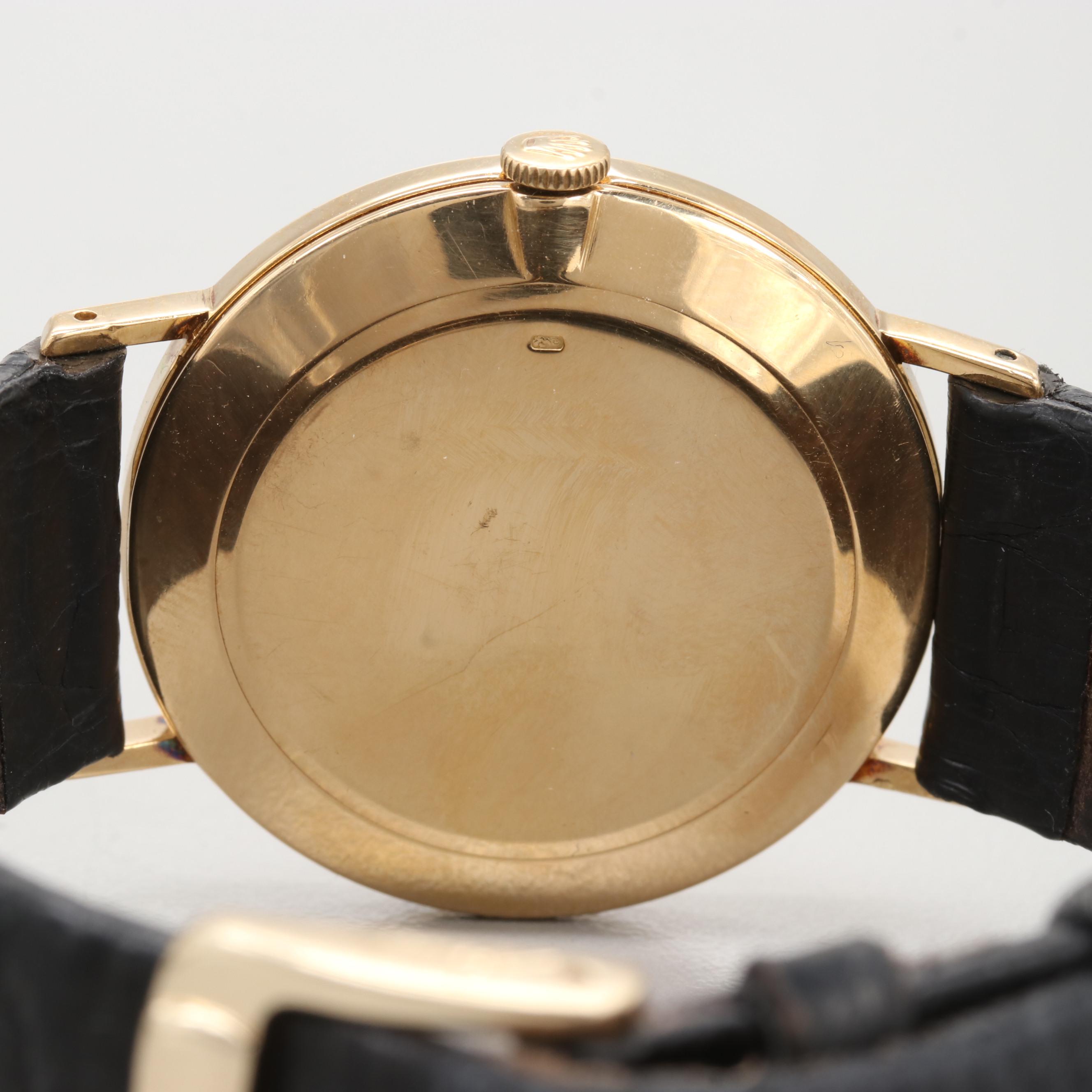 Vintage Rolex Cellini 18K Yellow Gold Stem Wind Watch