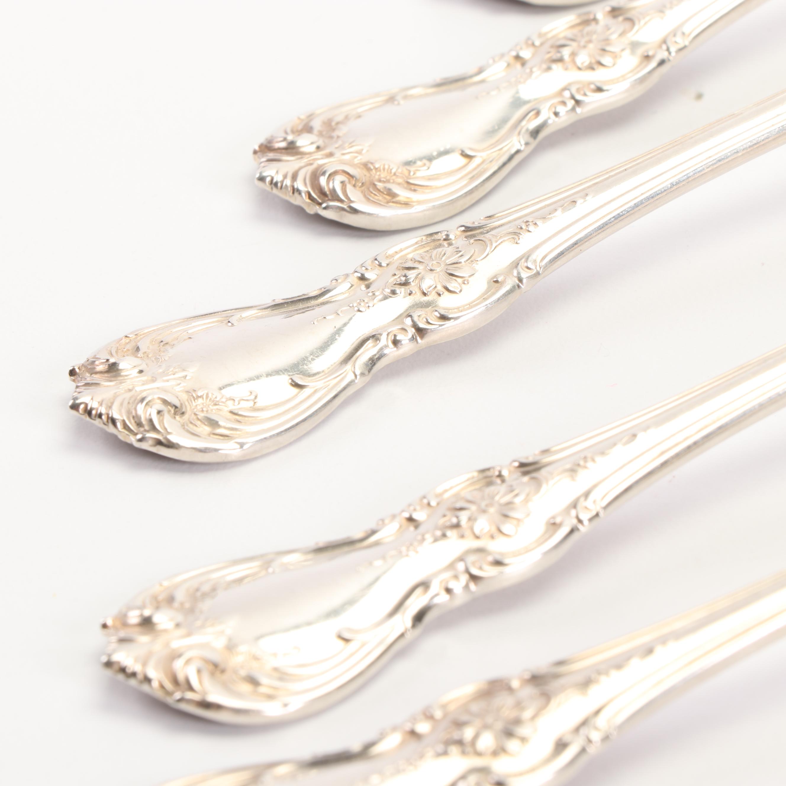 Towle "Old Master" Sterling Flatware with Eugen Marcus 800 Silver Teaspoons