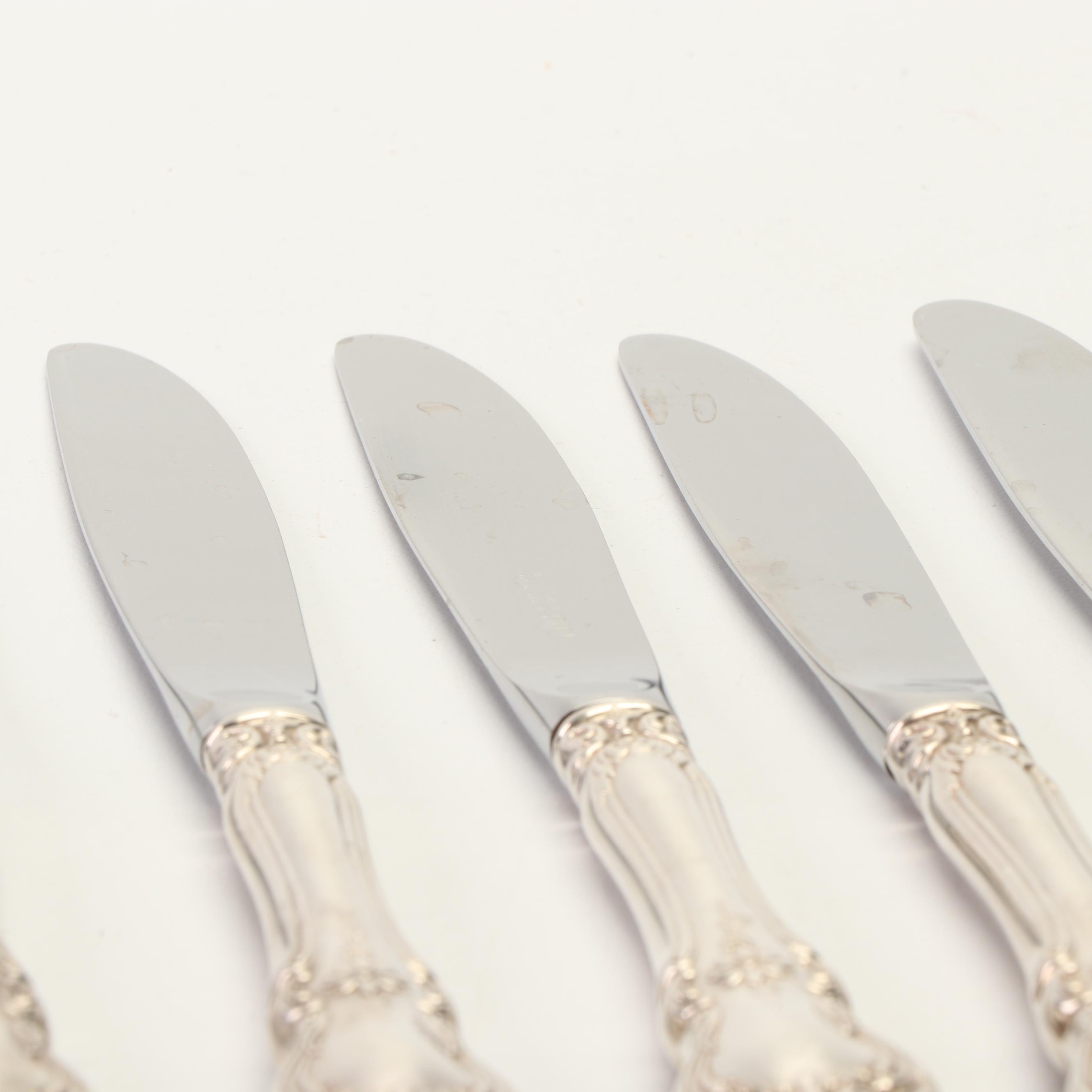 Towle "Old Master" Sterling Flatware with Eugen Marcus 800 Silver Teaspoons