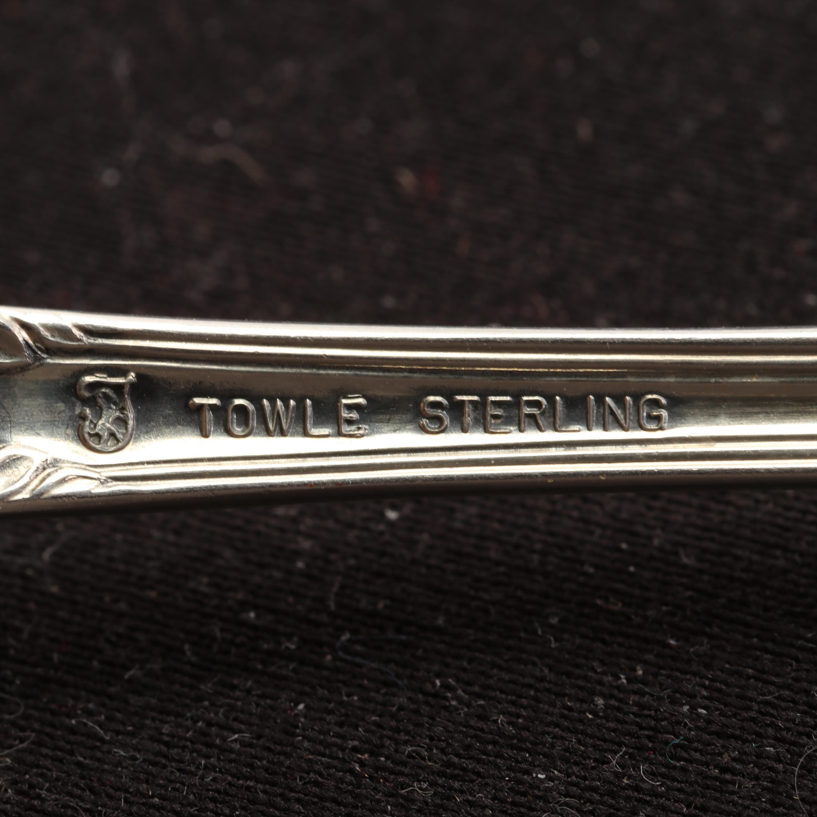 Towle "Old Master" Sterling Flatware with Eugen Marcus 800 Silver Teaspoons