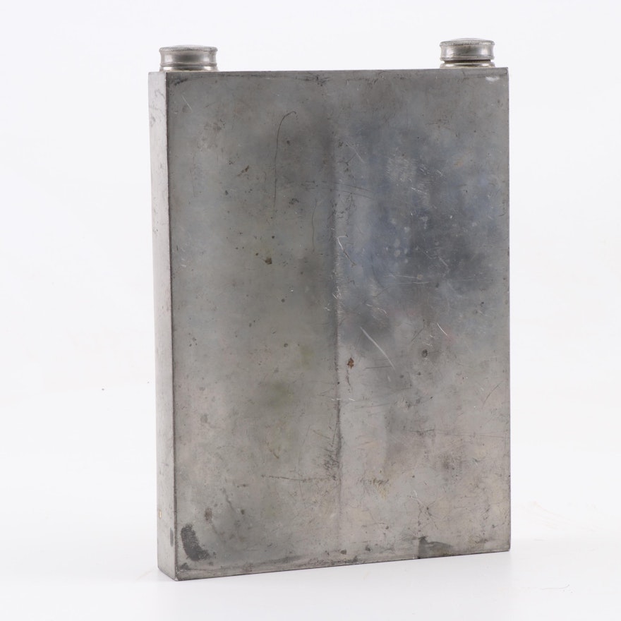 Abercrombie & Fitch Co. Silver Plate Double Flask, Early 20th Century