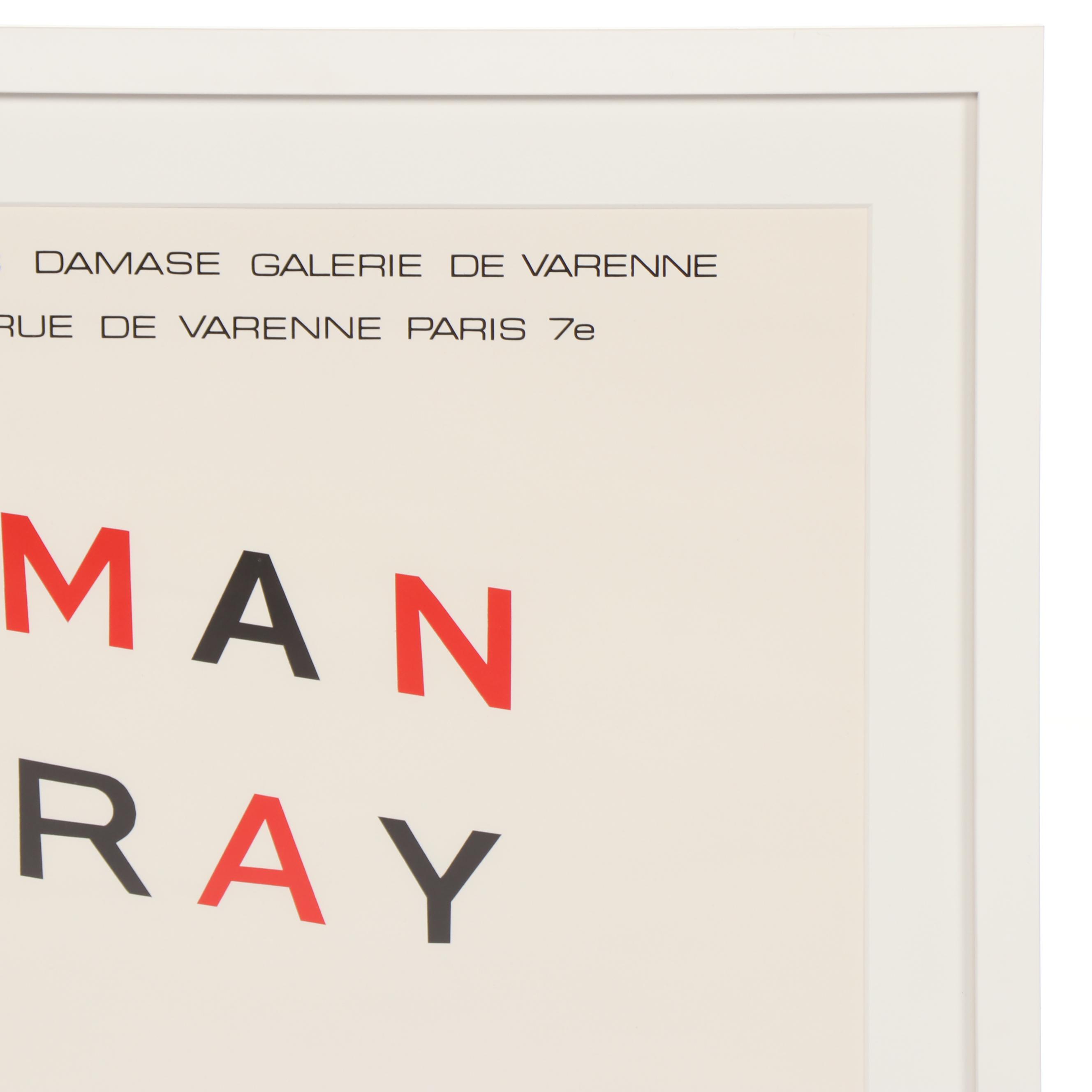 Man Ray Paris Exhibition Poster