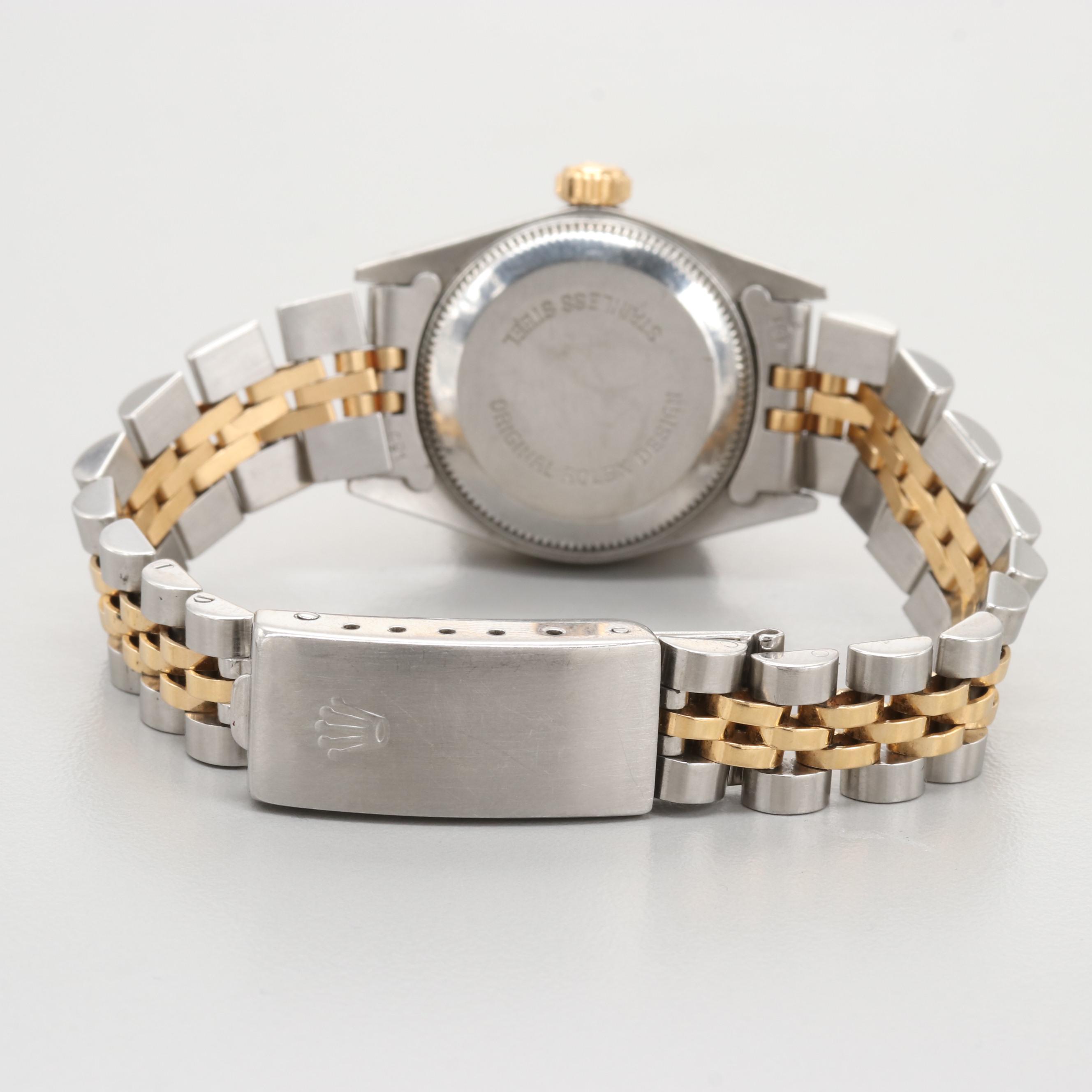 Rolex Oyster Perpetual Stainless Steel and 18K Yellow Gold Watch, 1989