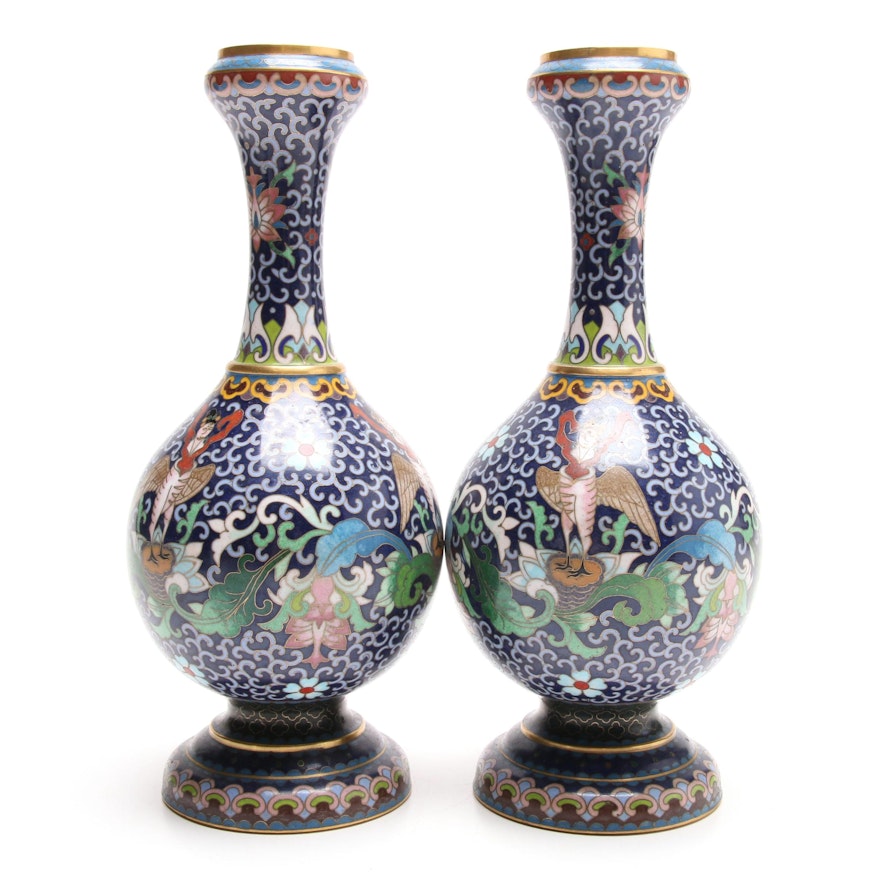 Chinese Cloisonné Vases