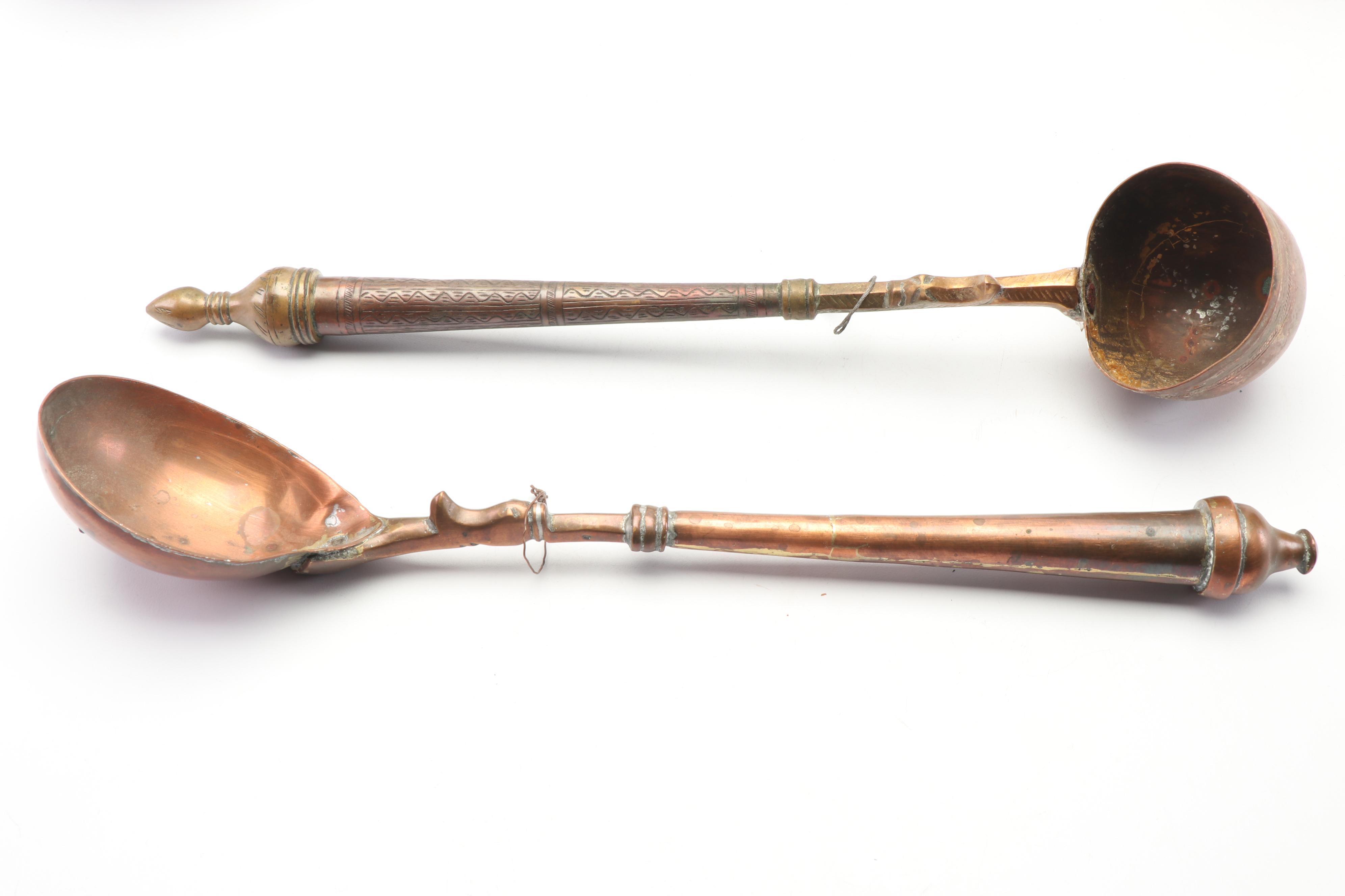 Hand-Hammered Brass and Copper Decor