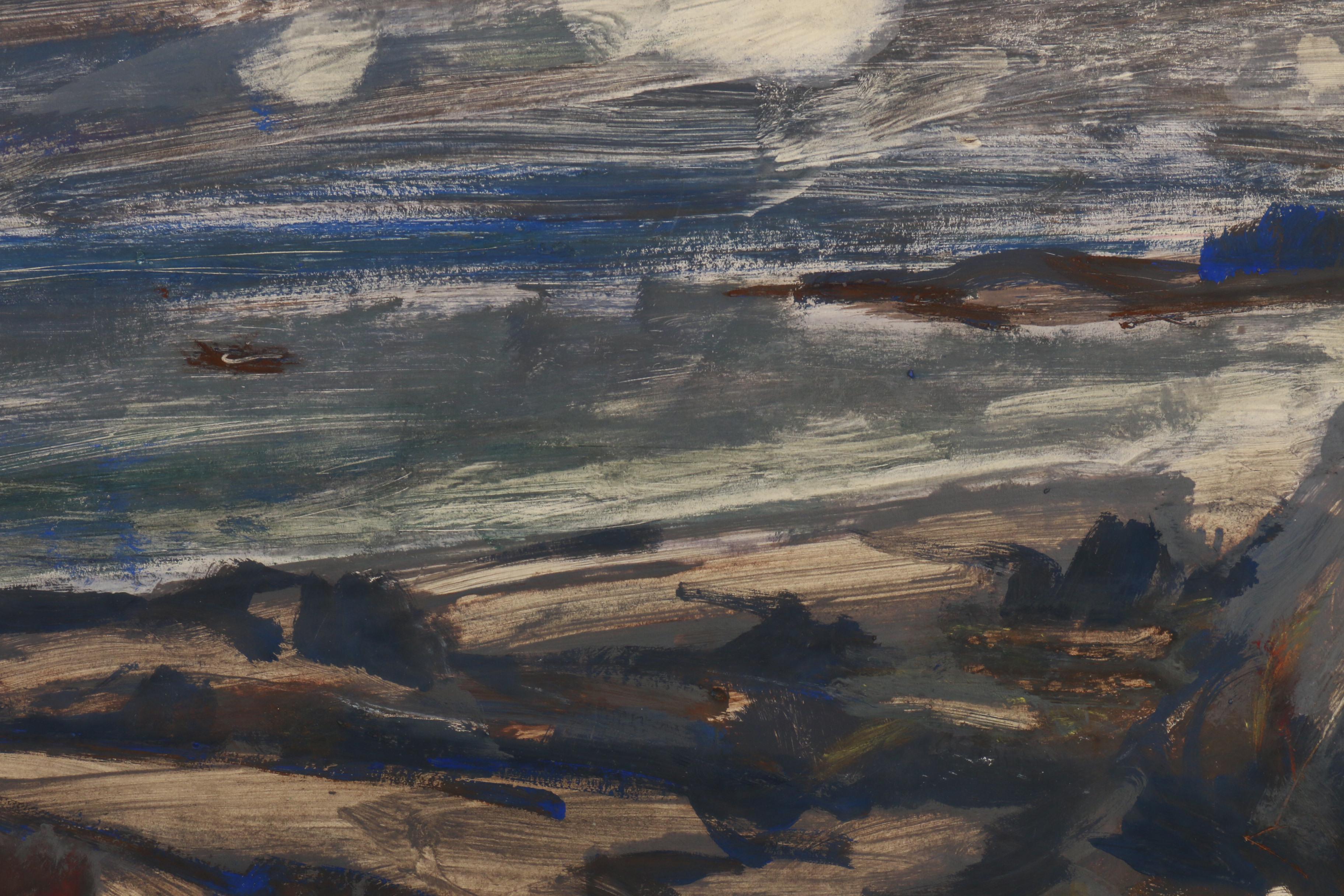 Paul Chidlaw Abstract Mixed Media Painting