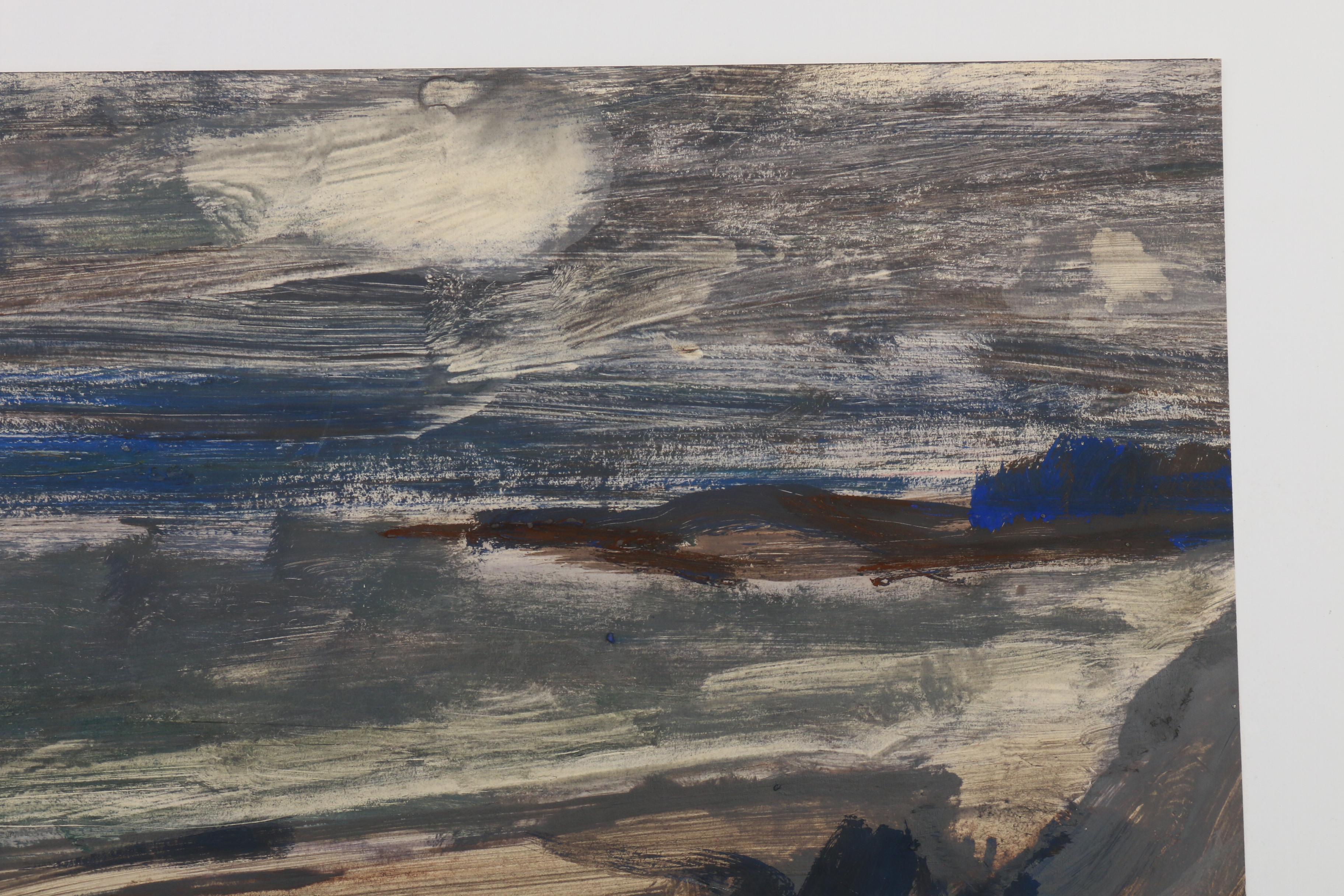 Paul Chidlaw Abstract Mixed Media Painting