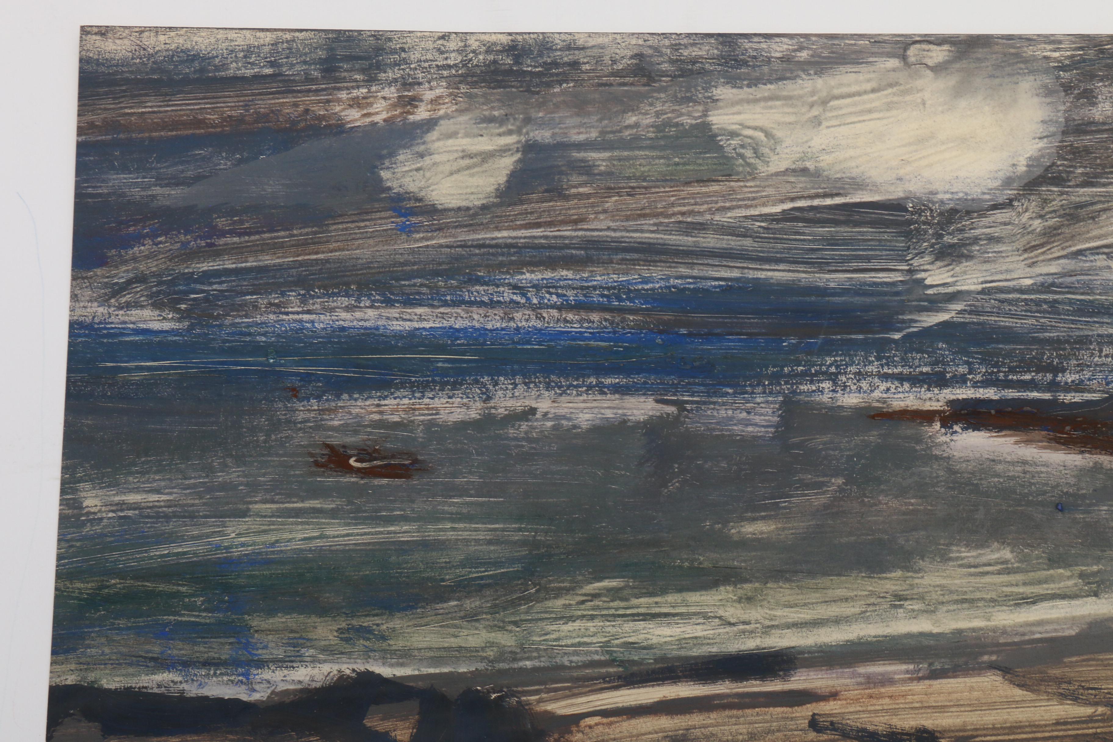 Paul Chidlaw Abstract Mixed Media Painting